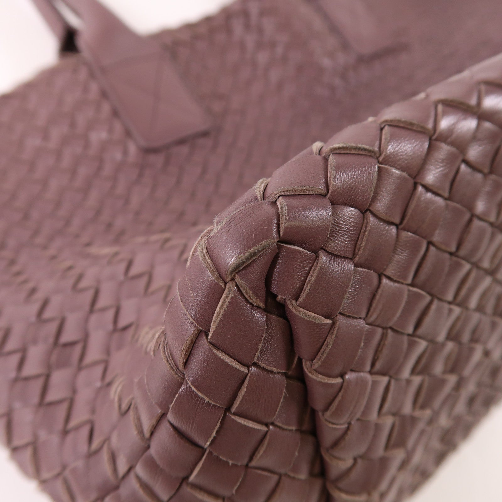 BOTTEGA VENETA BV Tote Bag Lambskin Leather Purple 141498