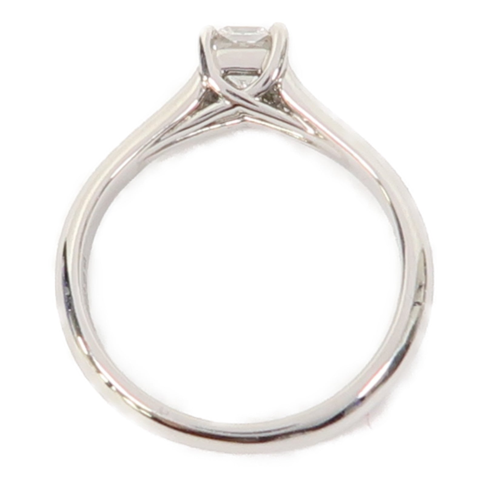 TIFFANY＆CO 【激減優惠】Pt950鉑金Diamond Ring0.37ct鑽石戒指US#4.75