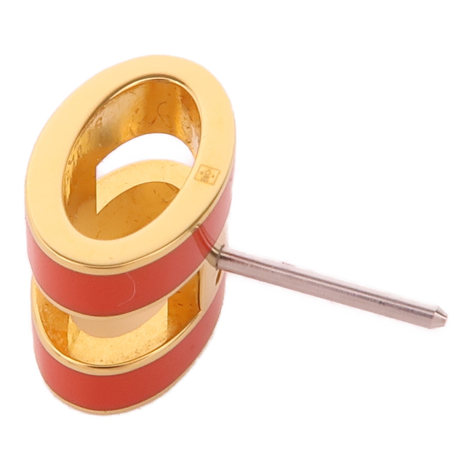 HERMES 金屬Pop H金扣耳環