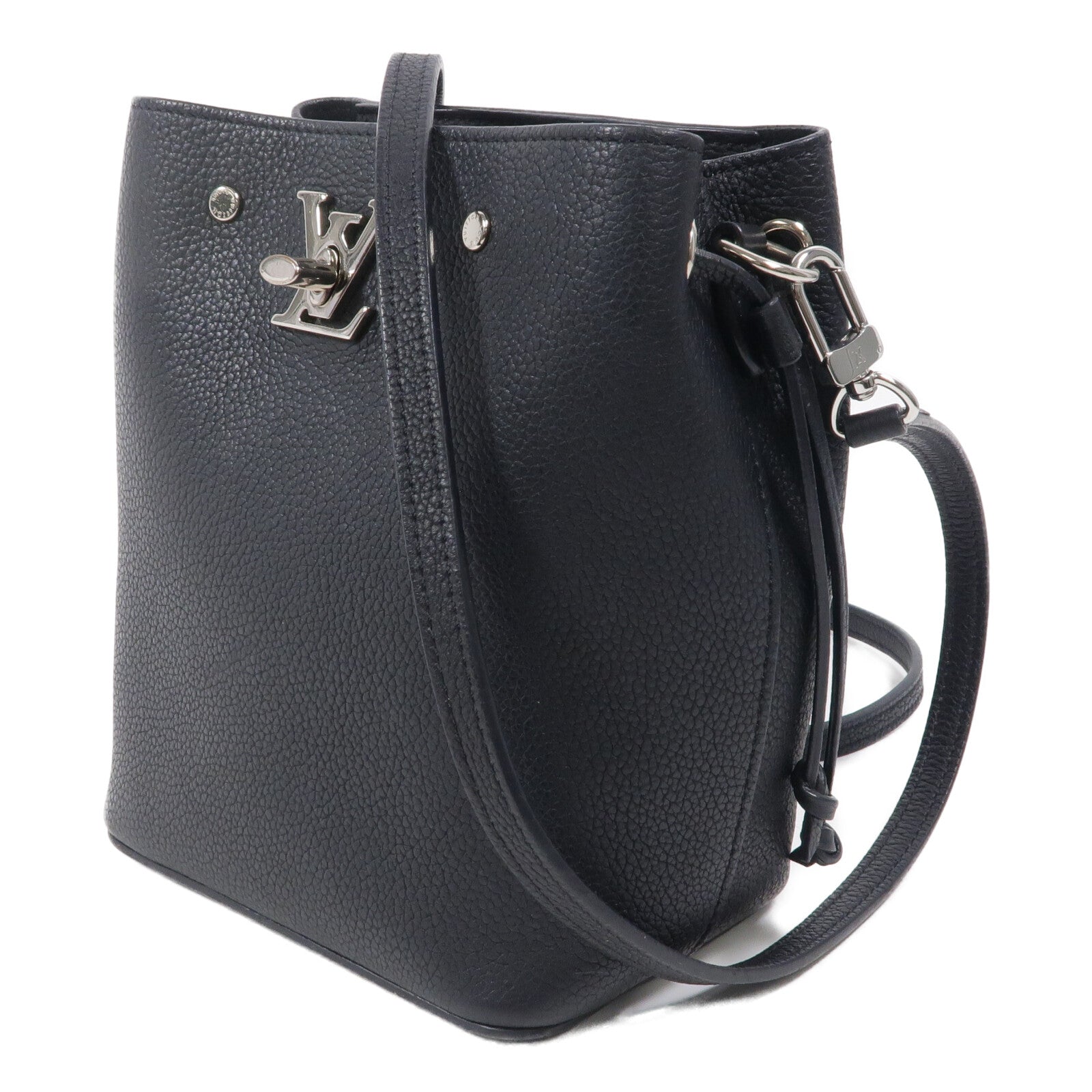 LOUIS VUITTON 牛皮皮革Nano Lockme Bucket肩背袋
