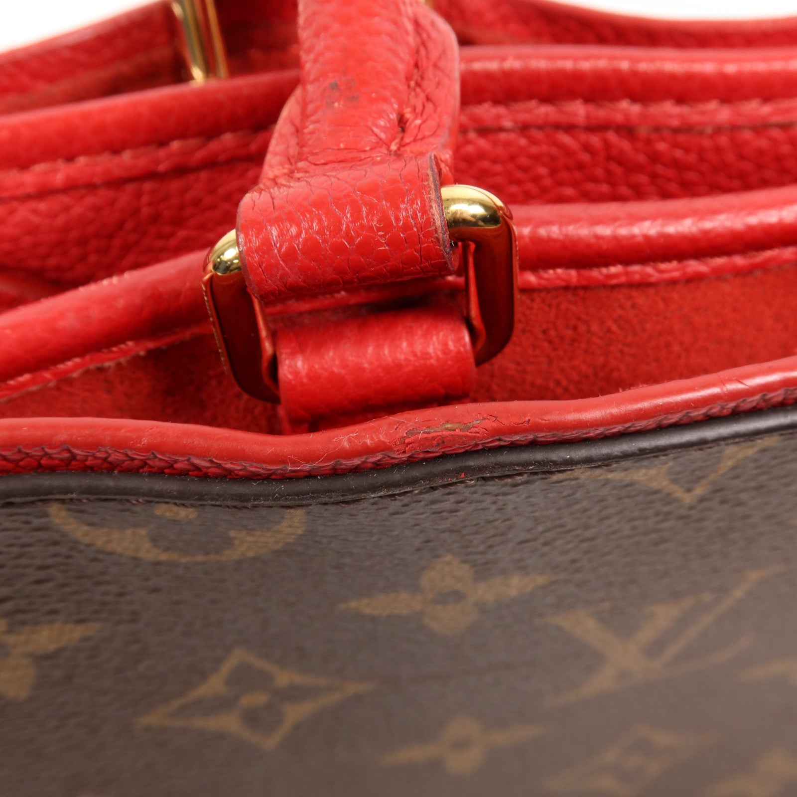 LOUIS VUITTON Monogram Popincourt PM金扣手挽肩背兩用袋