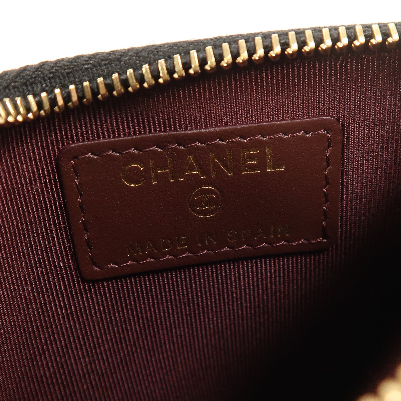 CHANEL 牛皮皮革Card Case金扣卡片套