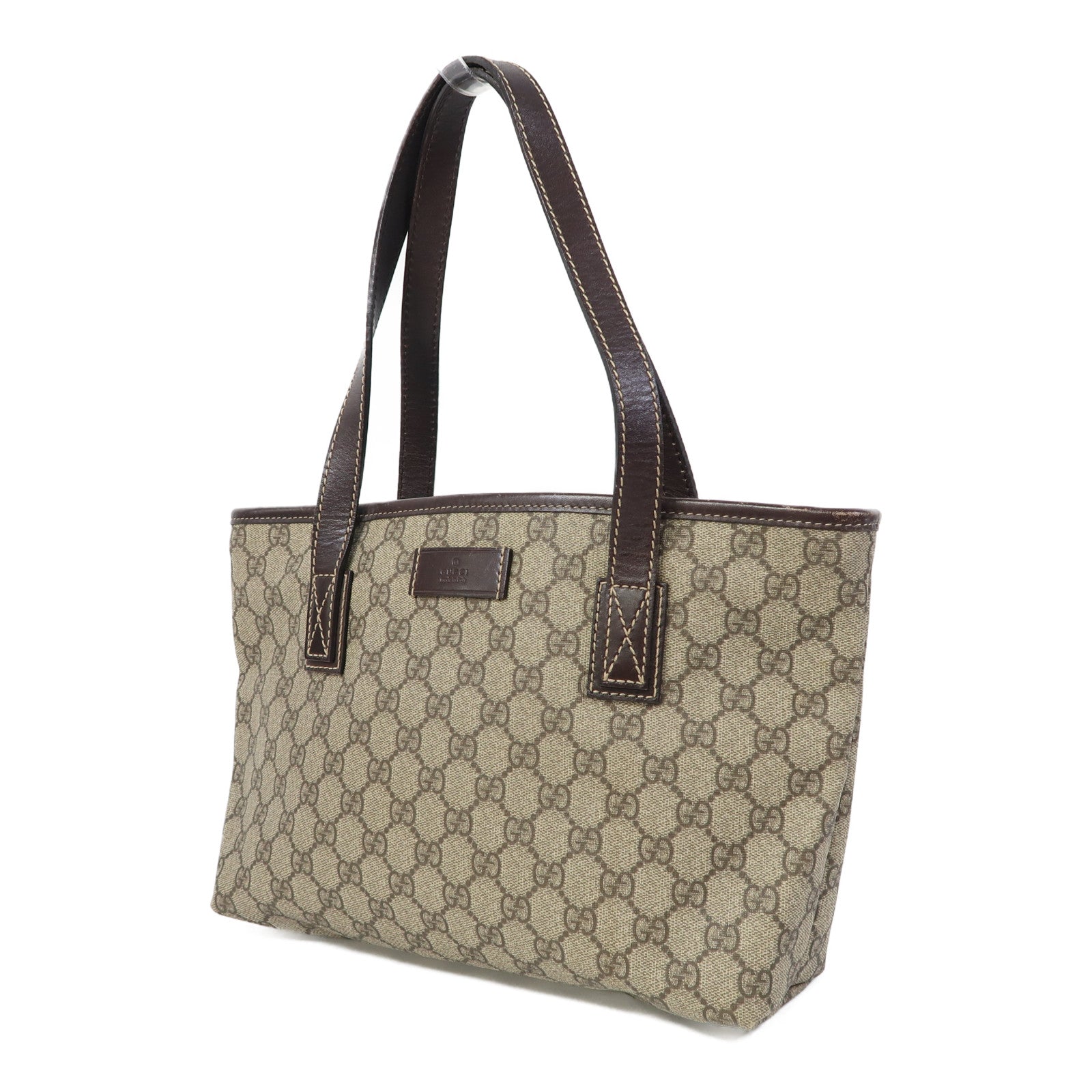 GUCCI 塗層帆布Tote Bag肩背袋啡色
