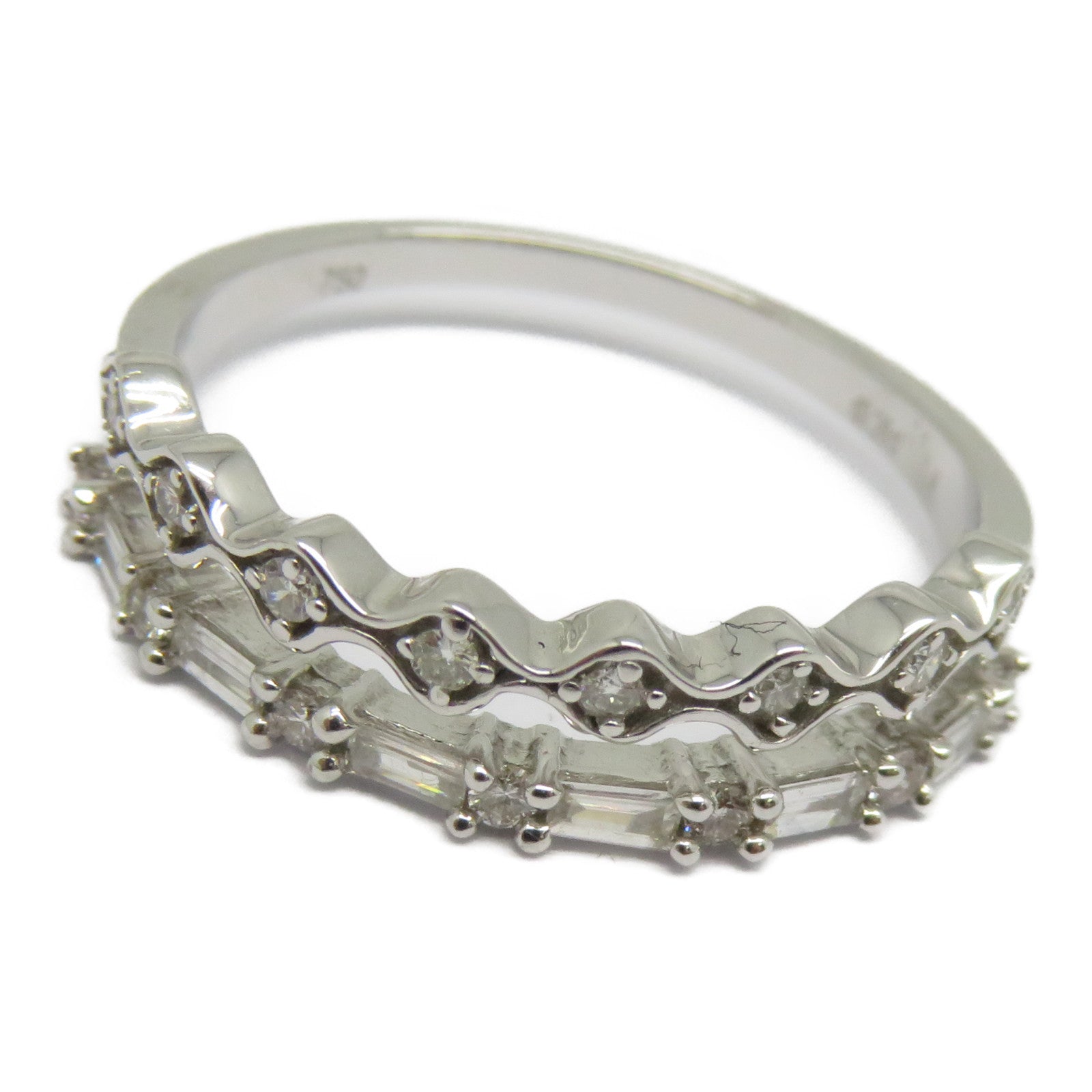 JEWELRY 【激減優惠】18K白金Diamond Ring 0.26ct鑽石戒指US#6.75銀色