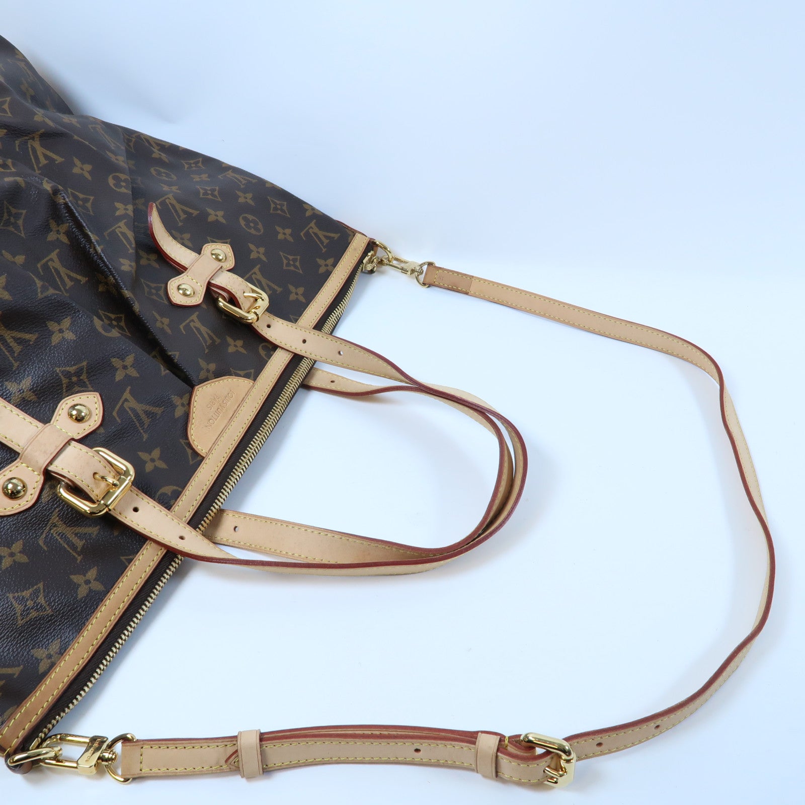 LOUIS VUITTON 【激減優惠】Monogram Palermo GM金扣手挽肩背兩用袋啡色