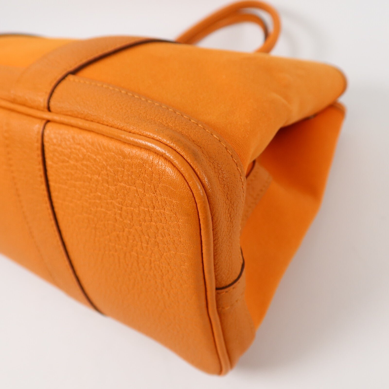 HERMES 帆布Garden Party TPM手挽袋Orange