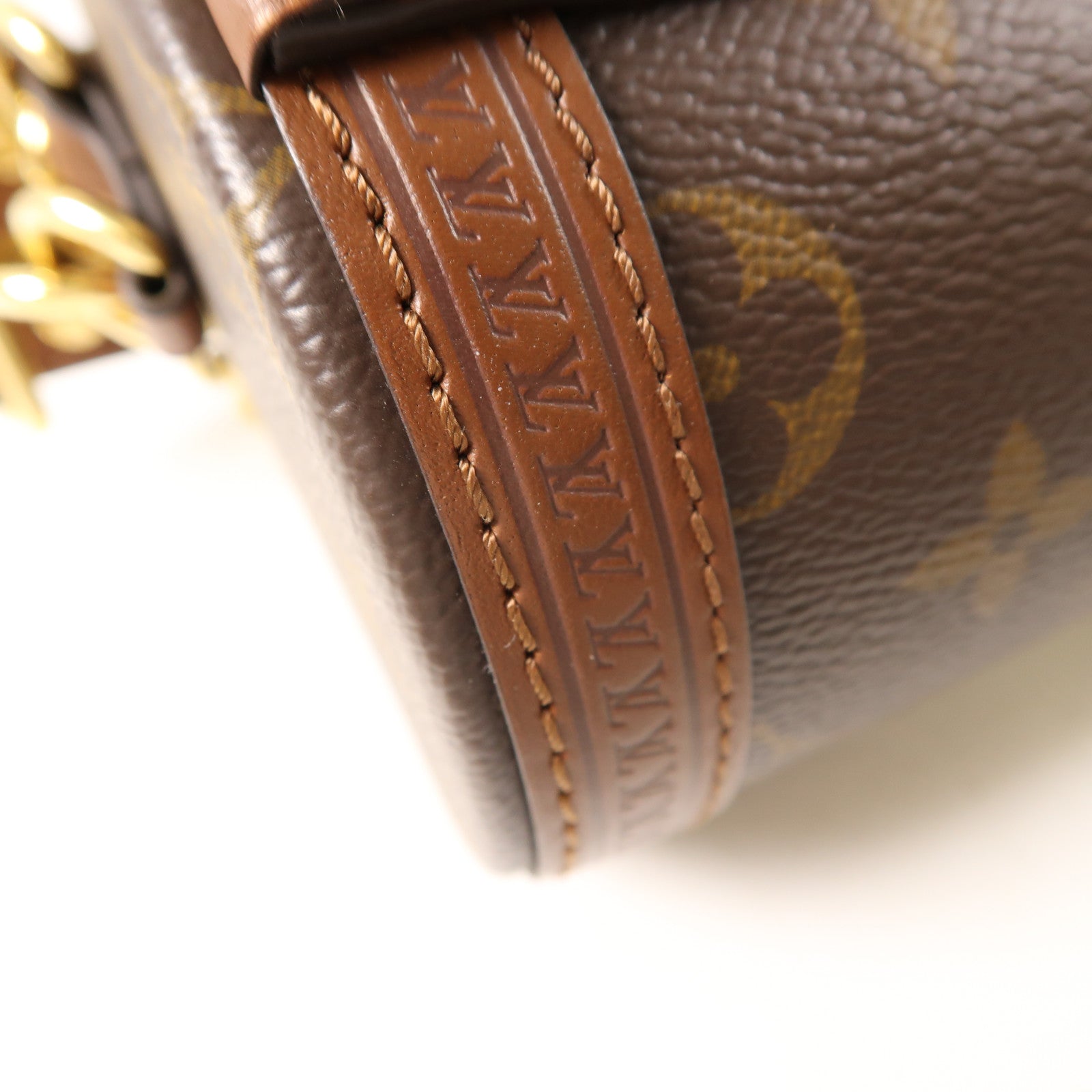 LOUIS VUITTON Monogram Papillon Trunk金扣手挽肩背兩用袋棕色