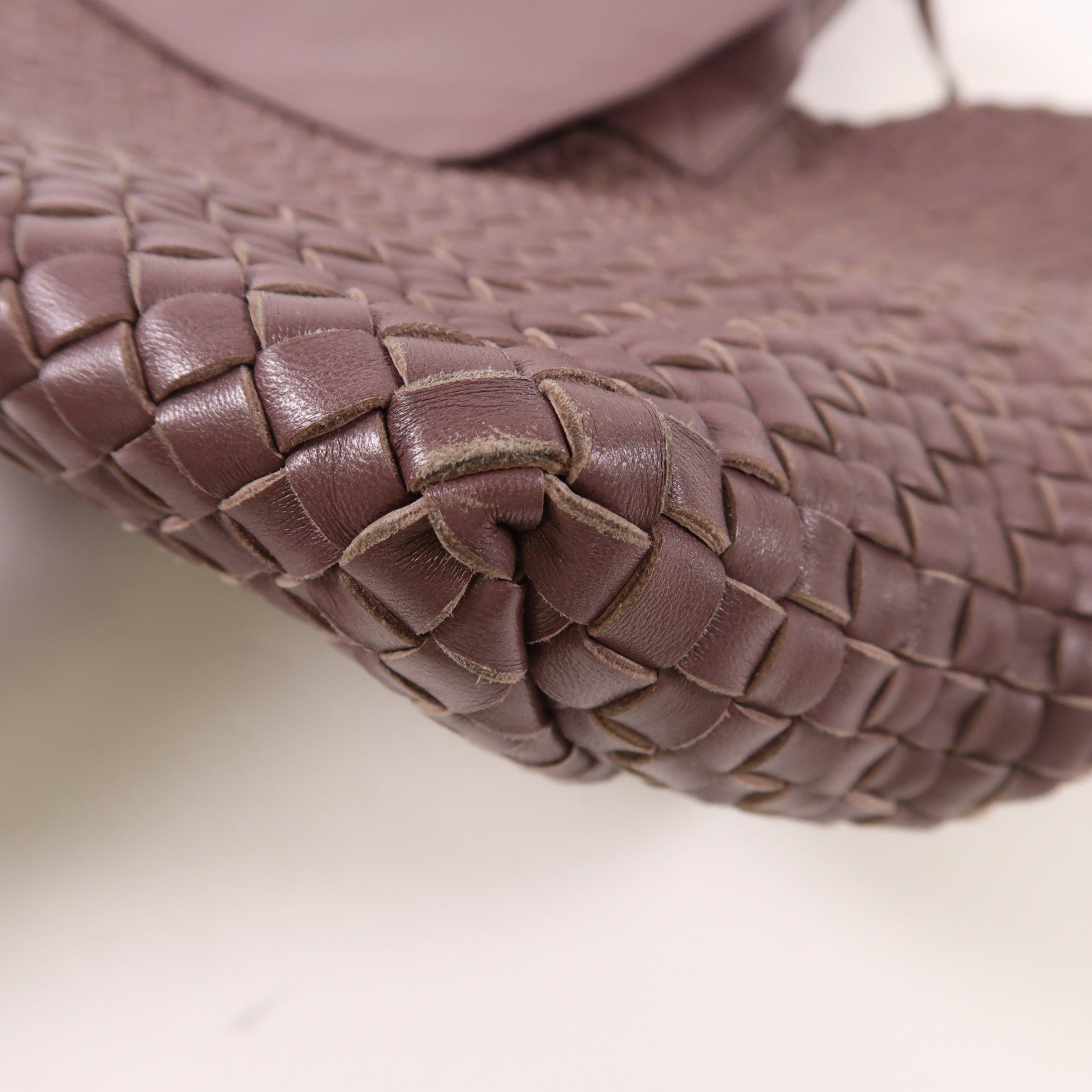 BOTTEGA VENETA BV Tote Bag Lambskin Leather Purple 141498