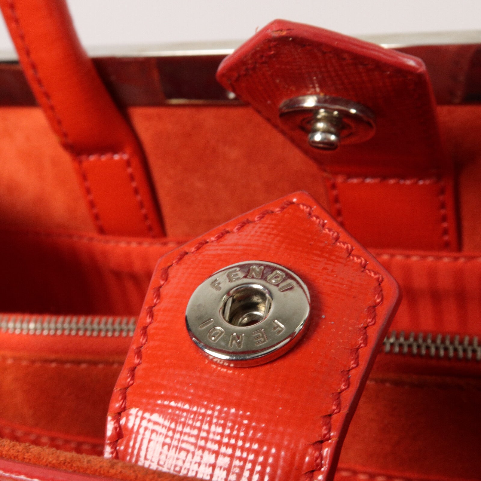 FENDI Saffiano皮革2Jours手挽肩背兩用袋