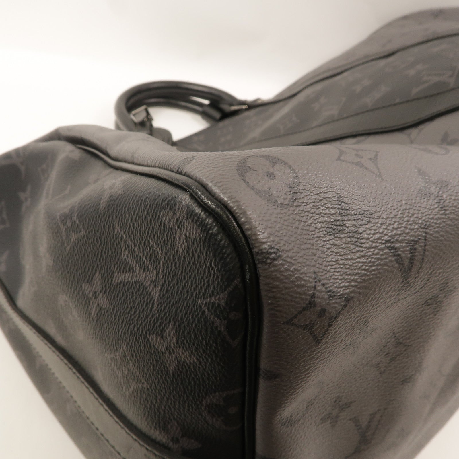 LOUIS VUITTON Monogram Eclipse Keepall Bandouliere 50手挽肩背兩用袋