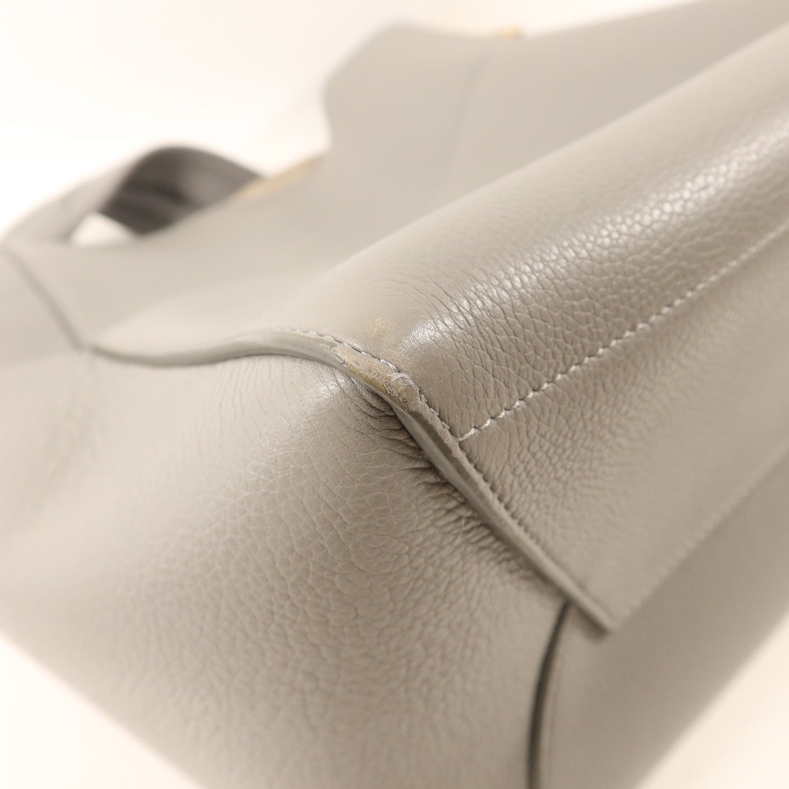 CELINE 牛皮皮革Sangle Bucket金扣肩背袋