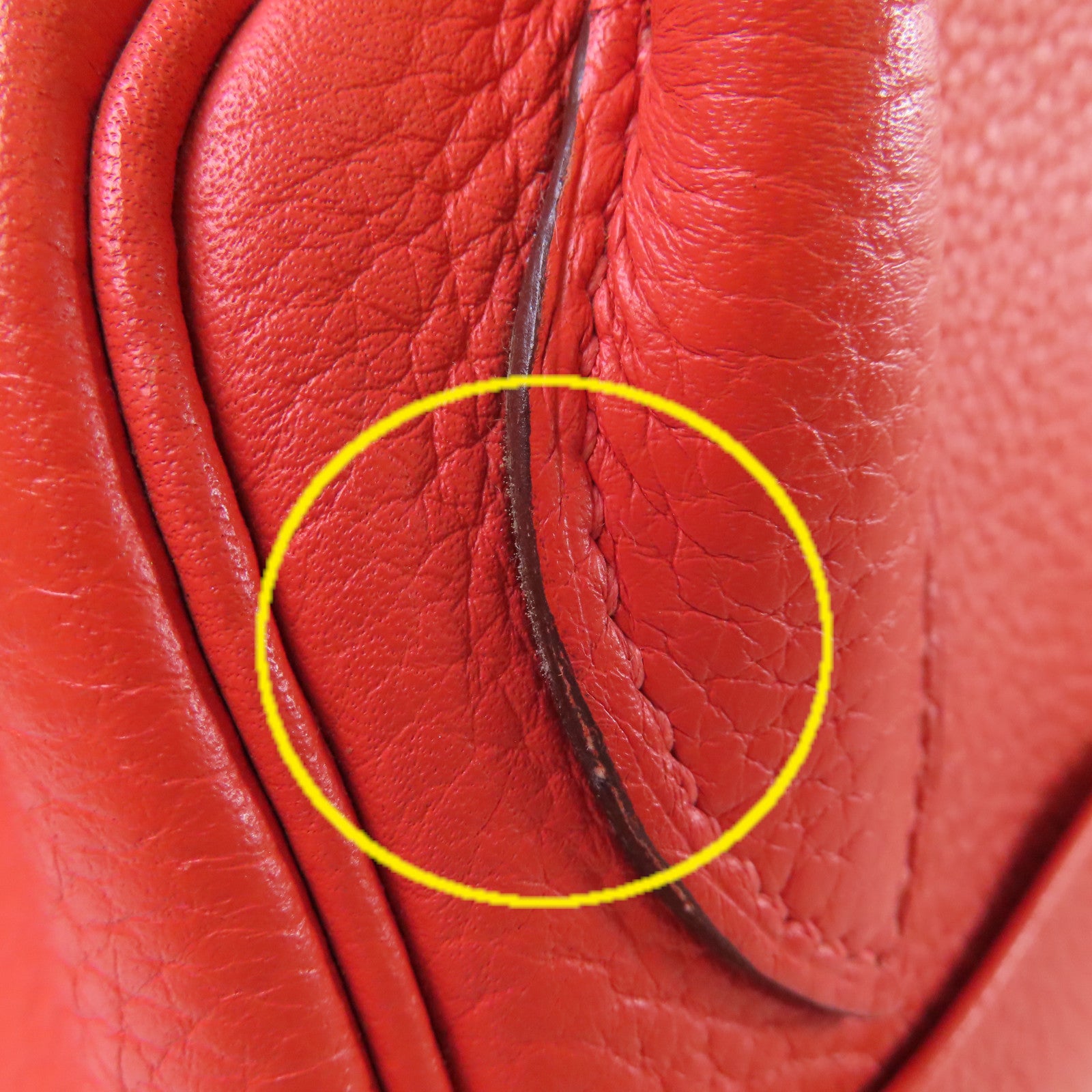 HERMES 【激減優惠】Clemence皮革Lindy 30 Shoulder Bag銀扣肩背袋Orange橙色