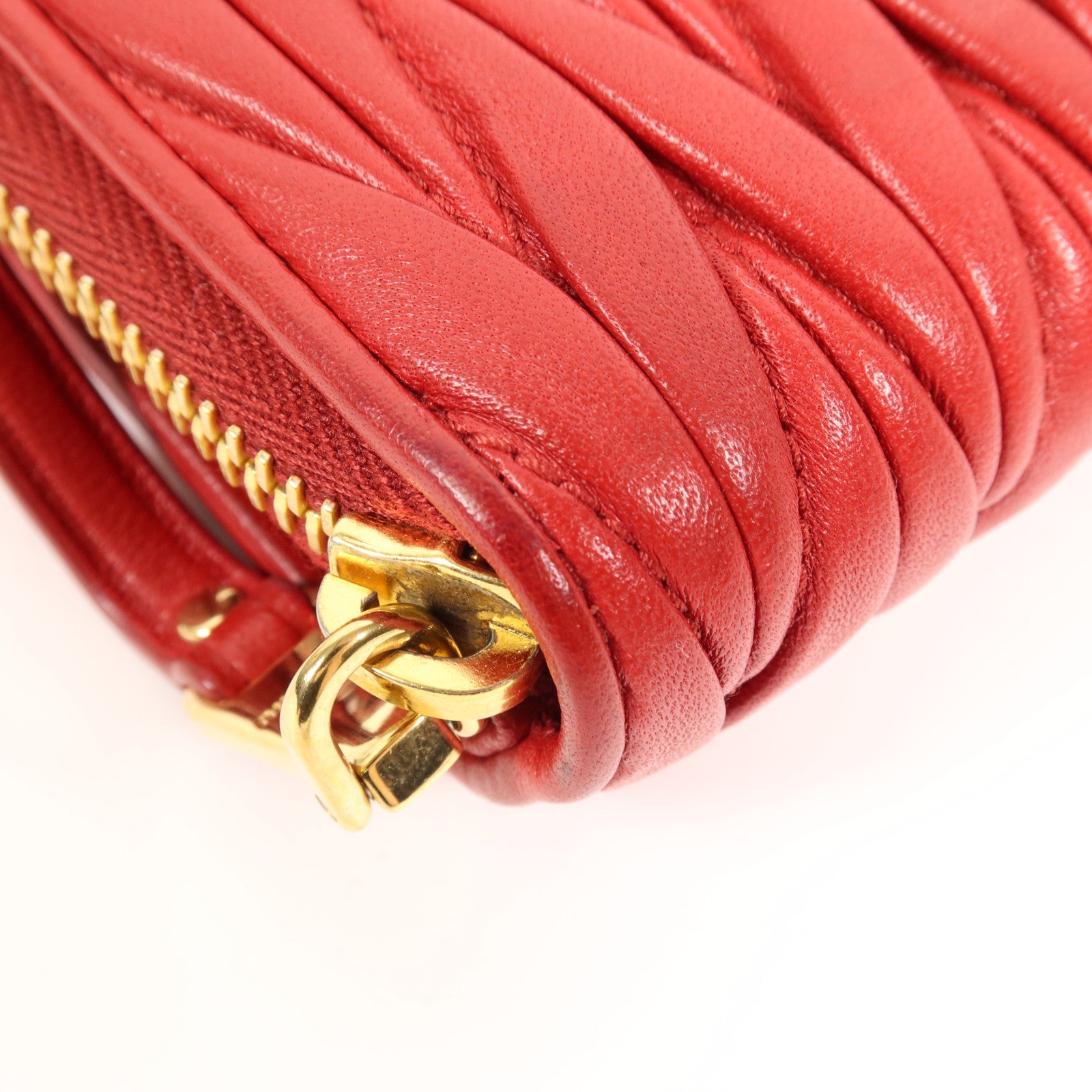 Miu Miu 羊皮皮革Wallet金扣錢包