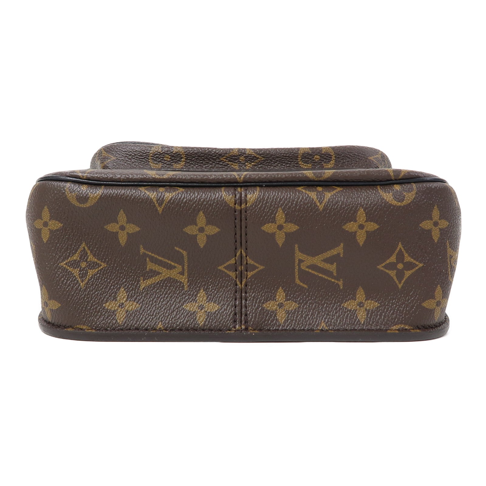 LOUIS VUITTON Monogram Passy金扣鏈帶肩背袋啡色