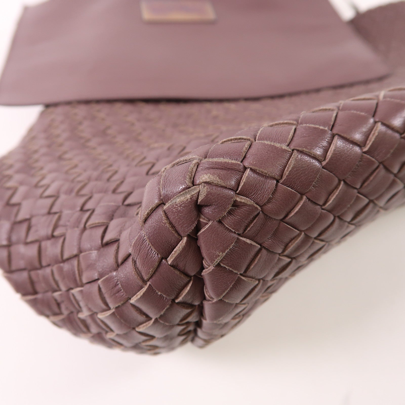 BOTTEGA VENETA BV Tote Bag Lambskin Leather Purple 141498