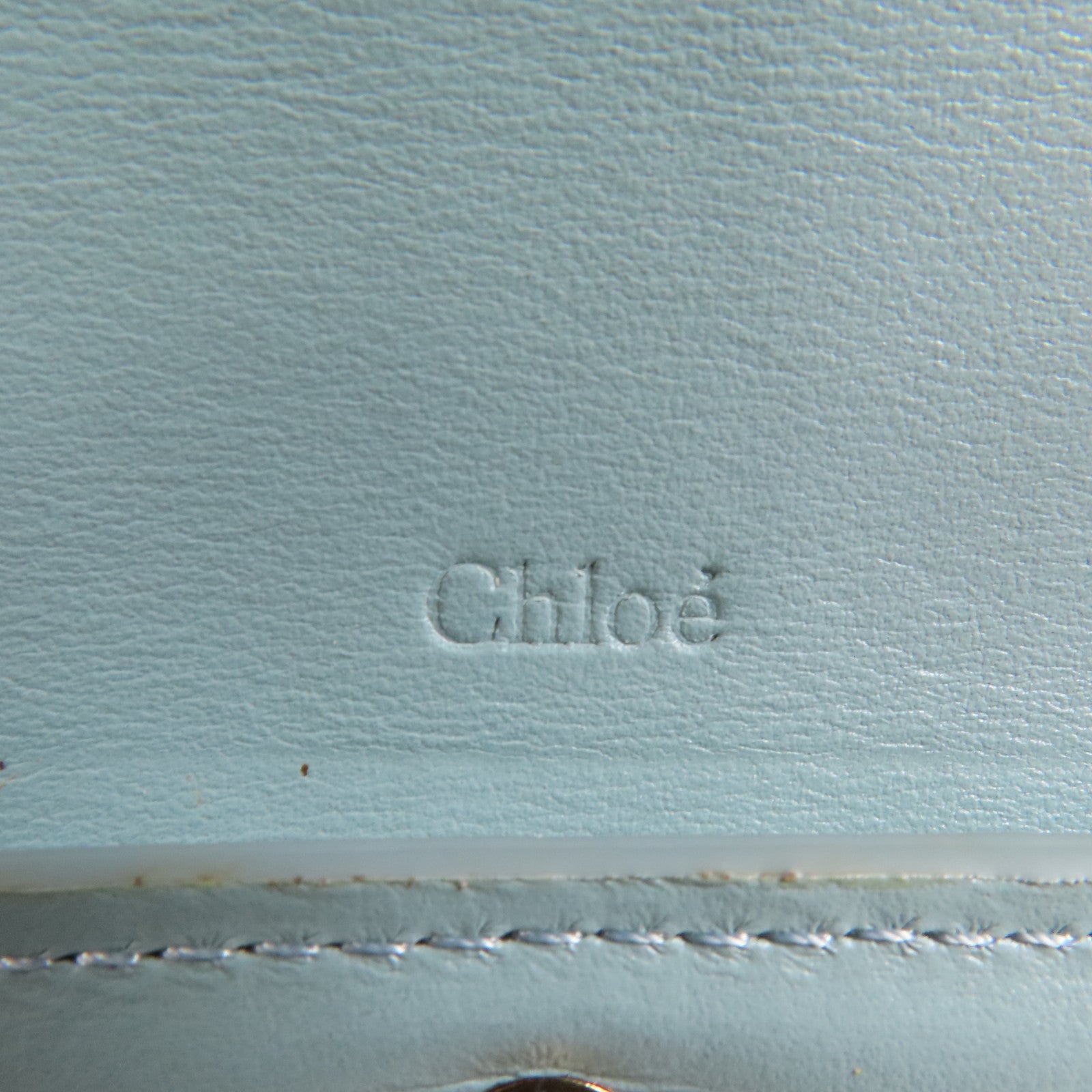 Chloe 牛皮皮革Wallet金扣錢包