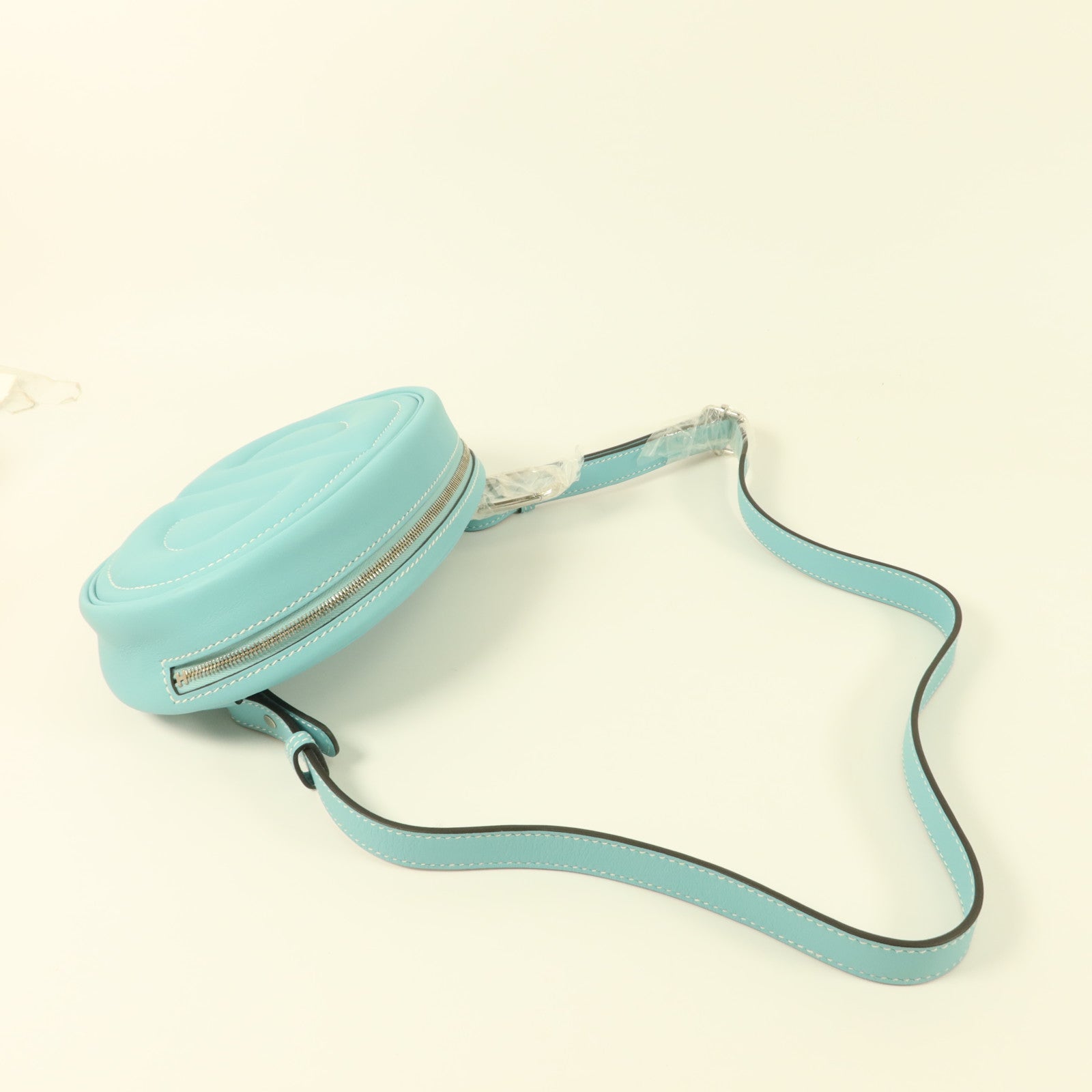 HERMES Swift皮革In The Loop Belt Bag肩背袋Bleu Atoll