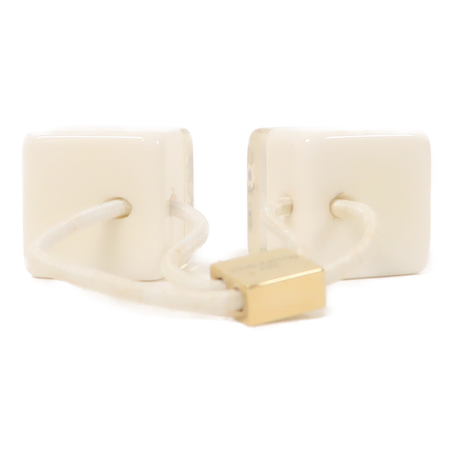 LOUIS VUITTON PVC Hair Cube髮飾白色