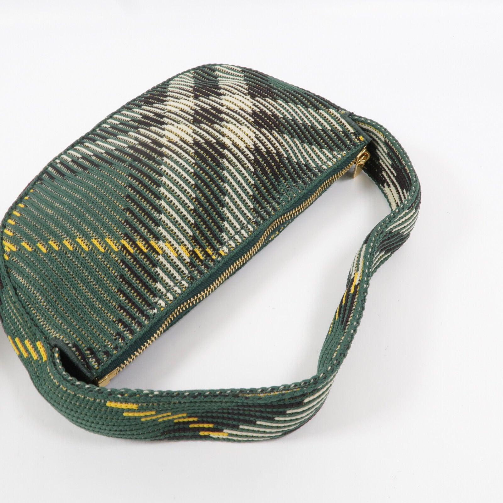 BURBERRY 尼龍Knit Baguette手挽袋