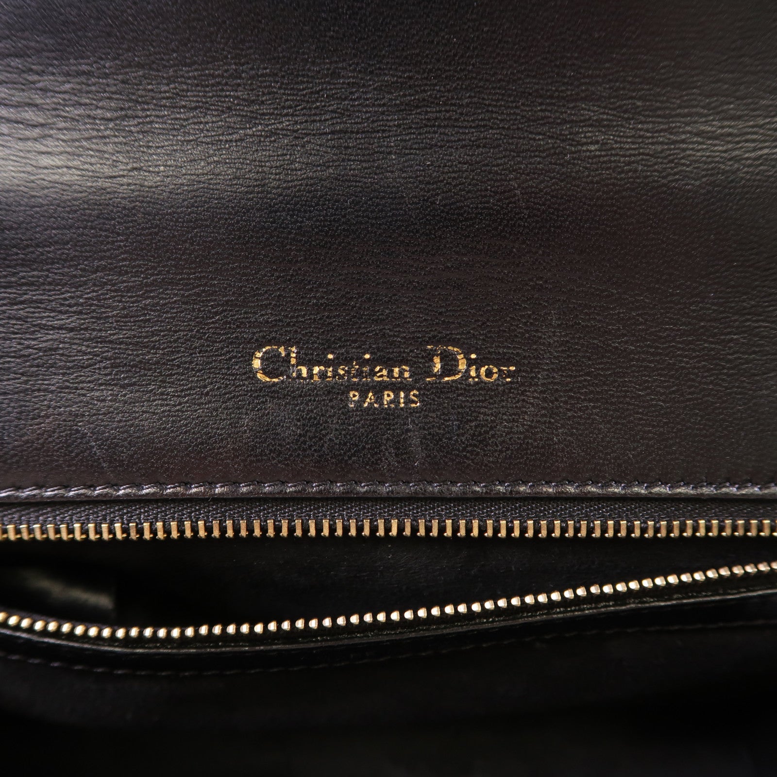 Dior CD GHW Diorama Chain Shoulder Bag Calfskin Leather Black