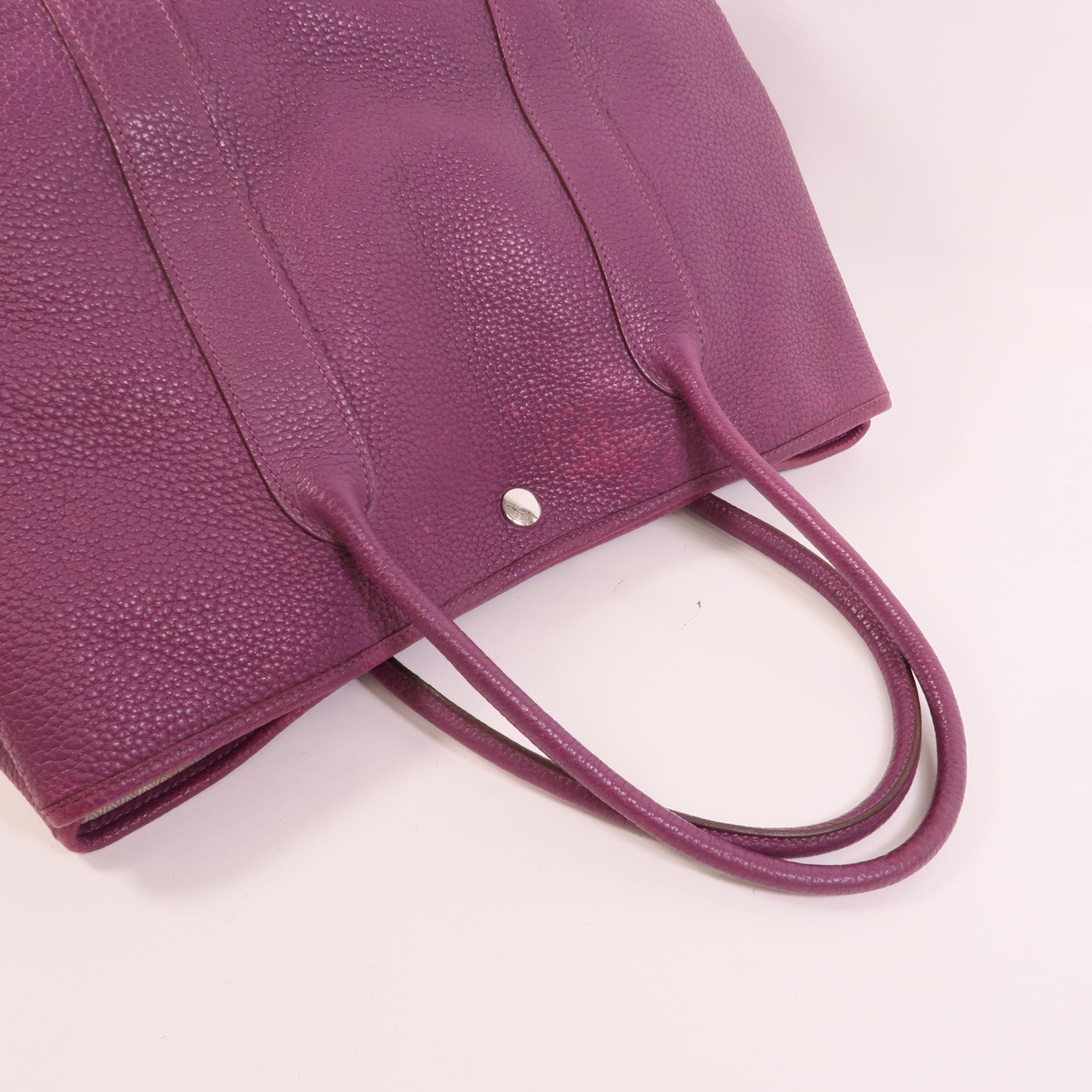 HERMES Clemence皮革 Garden Party PM手挽袋Anemone