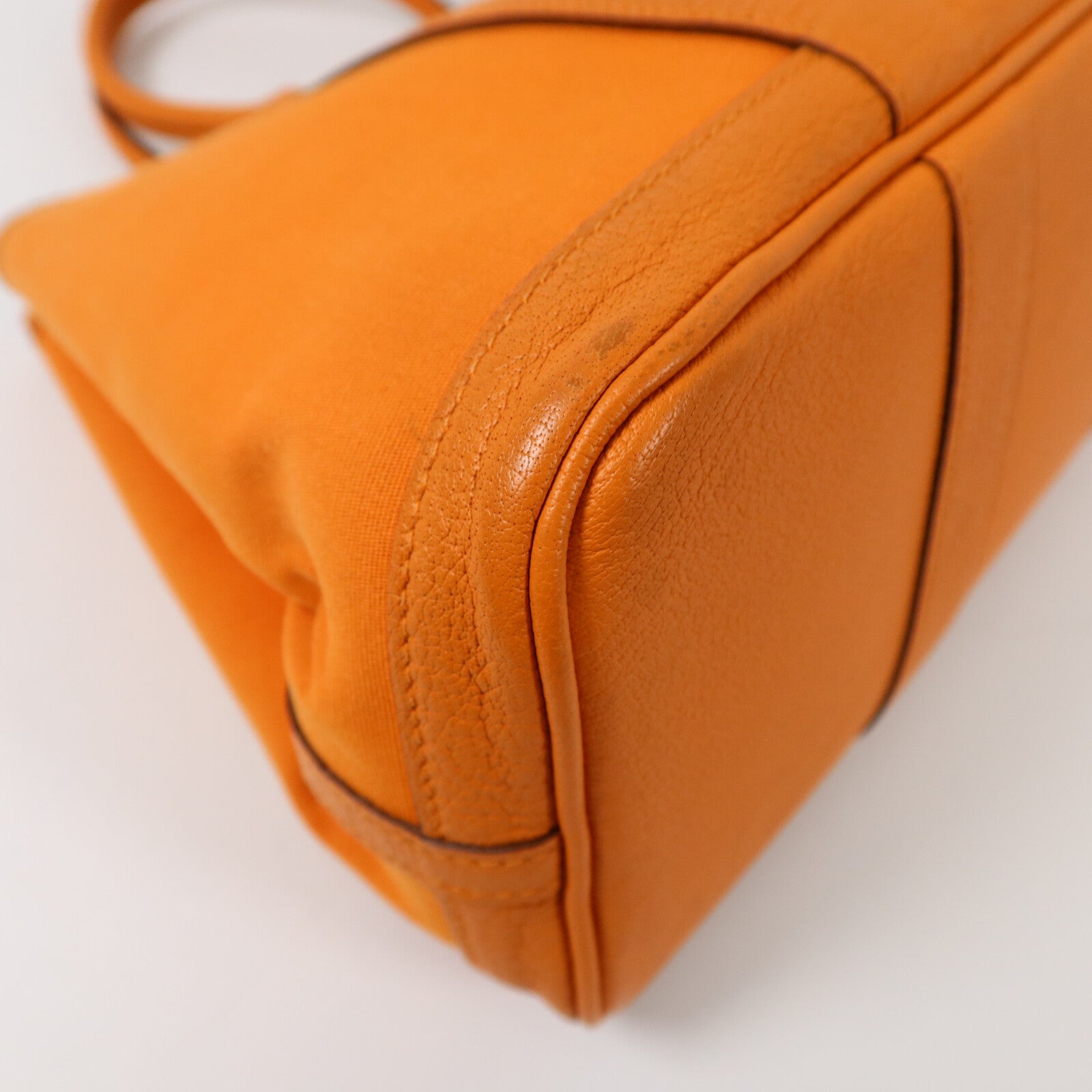 HERMES 帆布Garden Party TPM手挽袋Orange