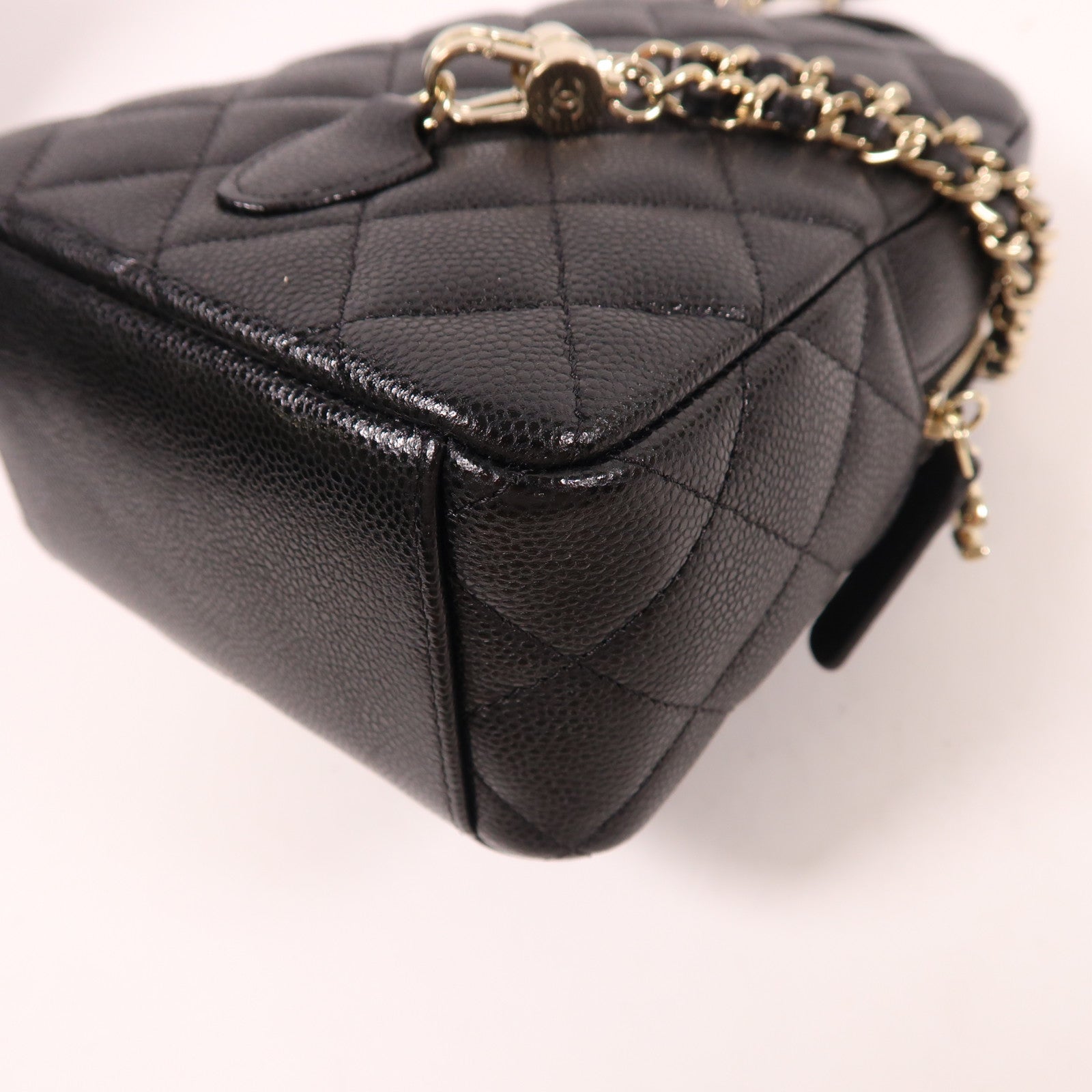 CHANEL 牛皮皮革24C Mini Backpack金扣背包