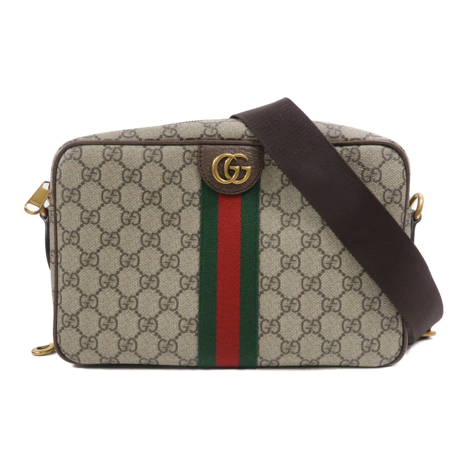GUCCI 塗層帆布Ophidia Crossbody Bag Medium肩背袋