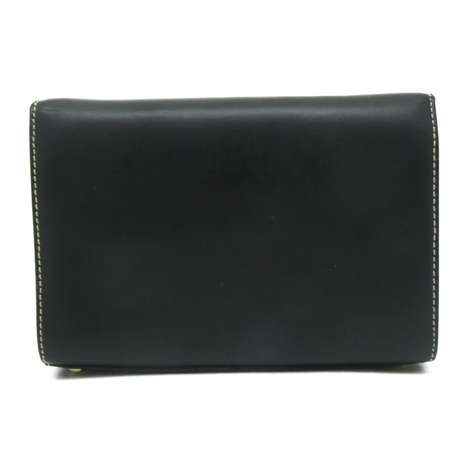 Salvatore Ferragamo 【激減優惠】牛皮皮革Shoulder Bag金扣肩背袋黑色
