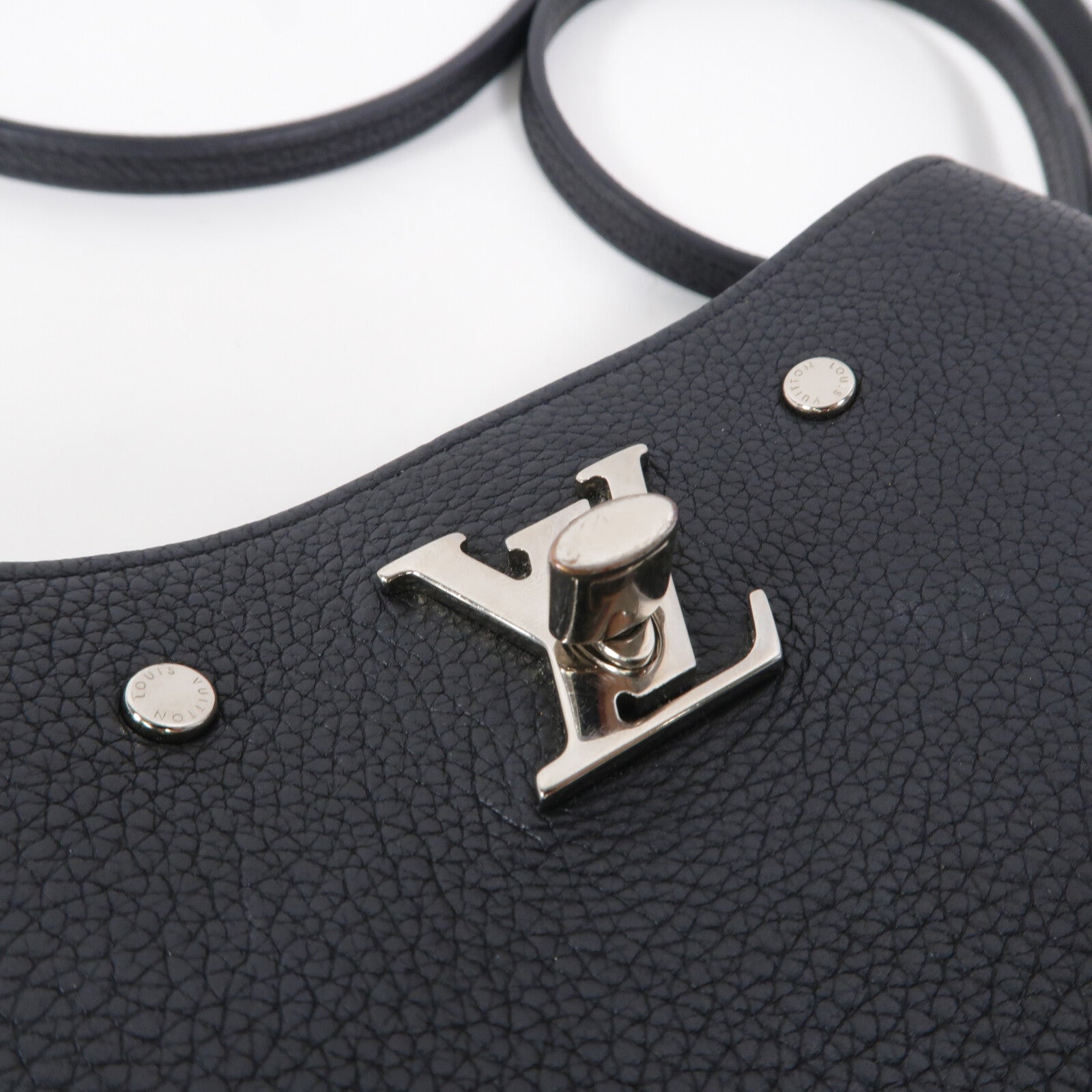 LOUIS VUITTON 牛皮皮革Nano Lockme Bucket肩背袋