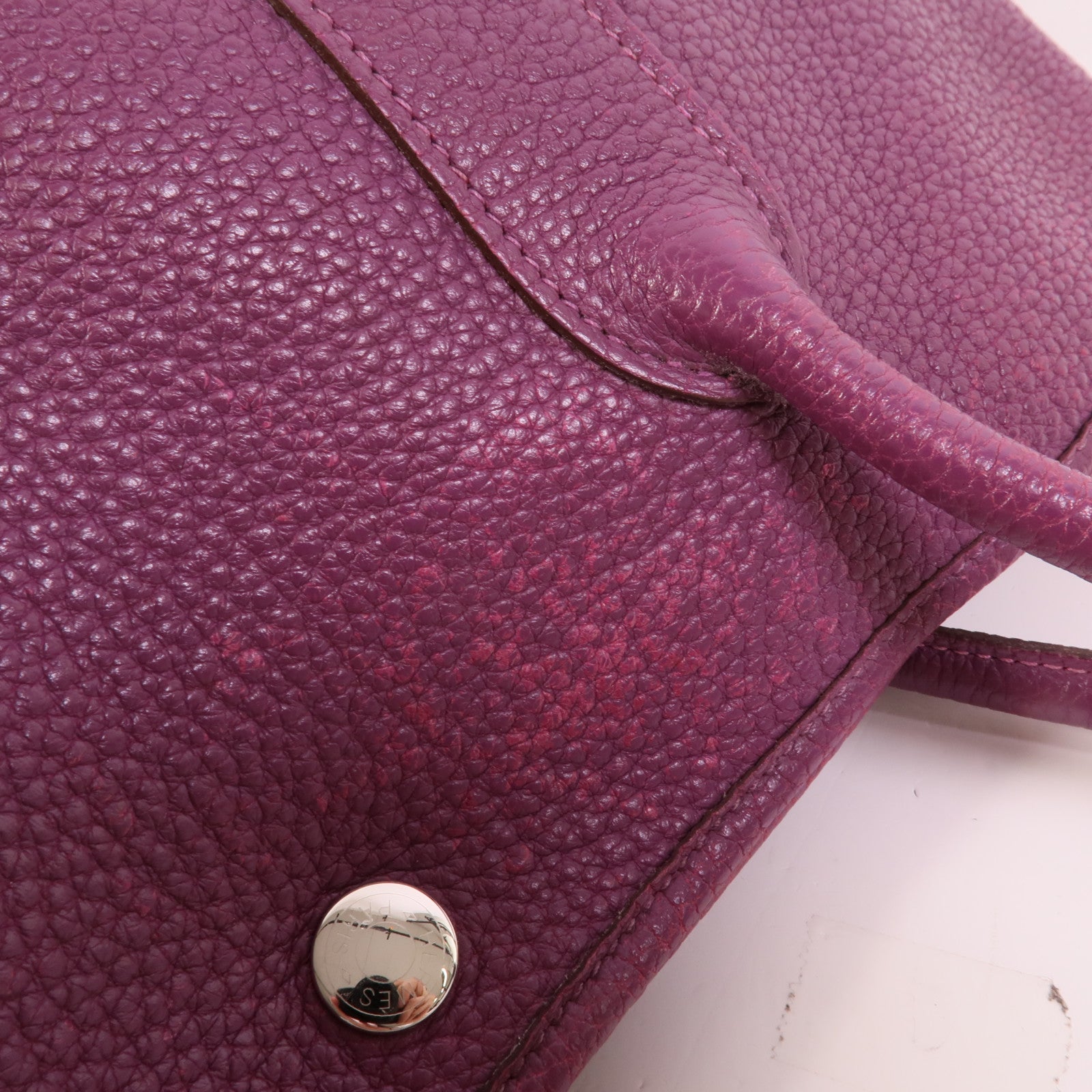 HERMES Clemence皮革 Garden Party PM手挽袋Anemone