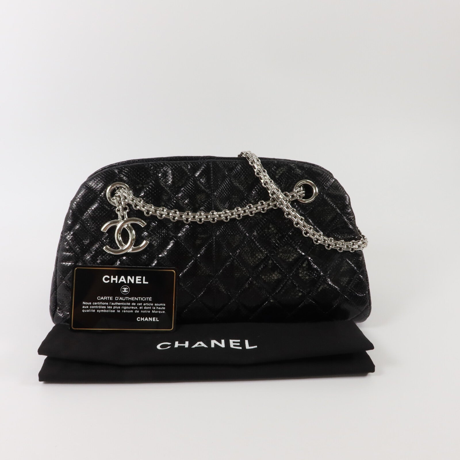 CHANEL 牛皮皮革Mademoiselle Bowling Shoulder Bag肩背袋