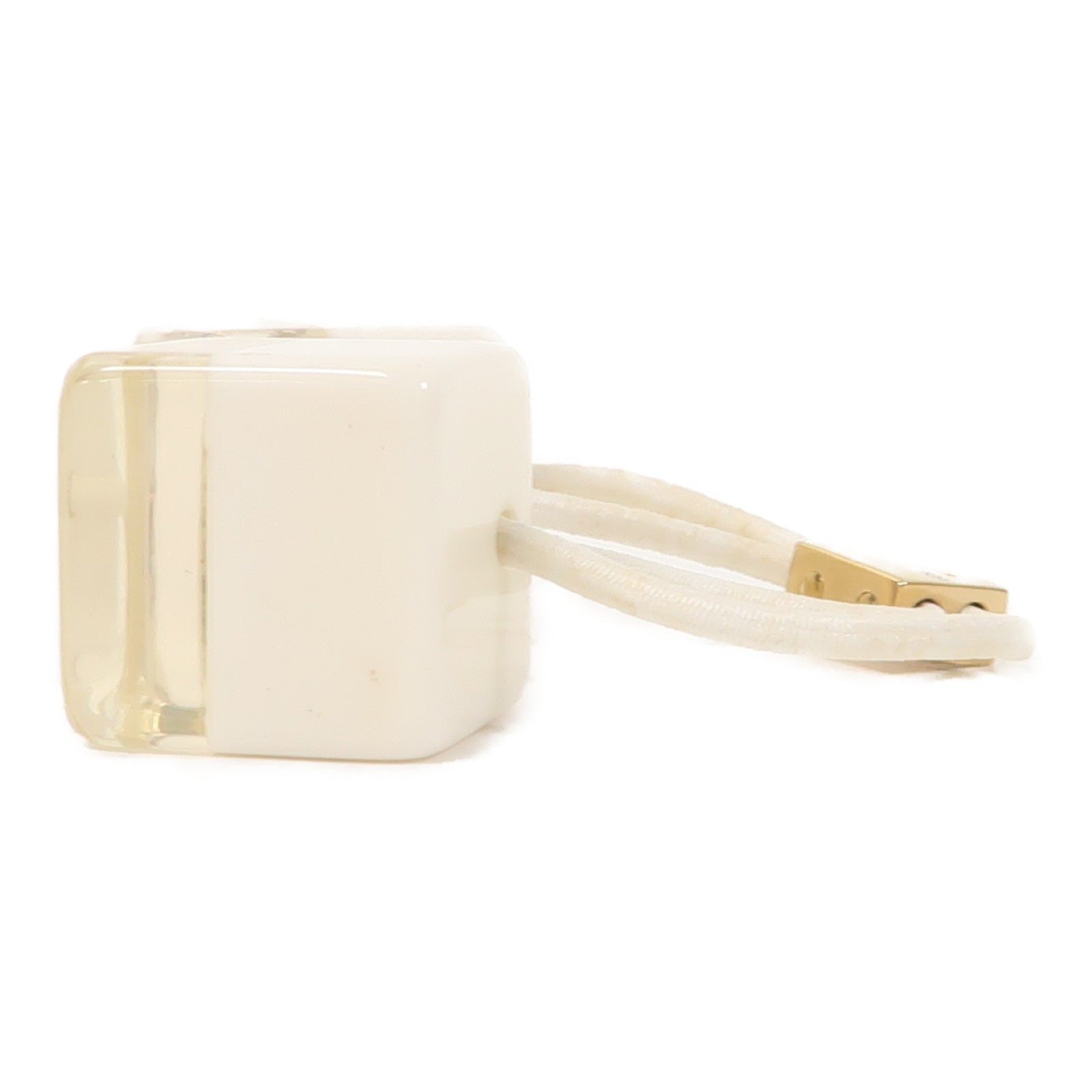 LOUIS VUITTON PVC Hair Cube髮飾白色