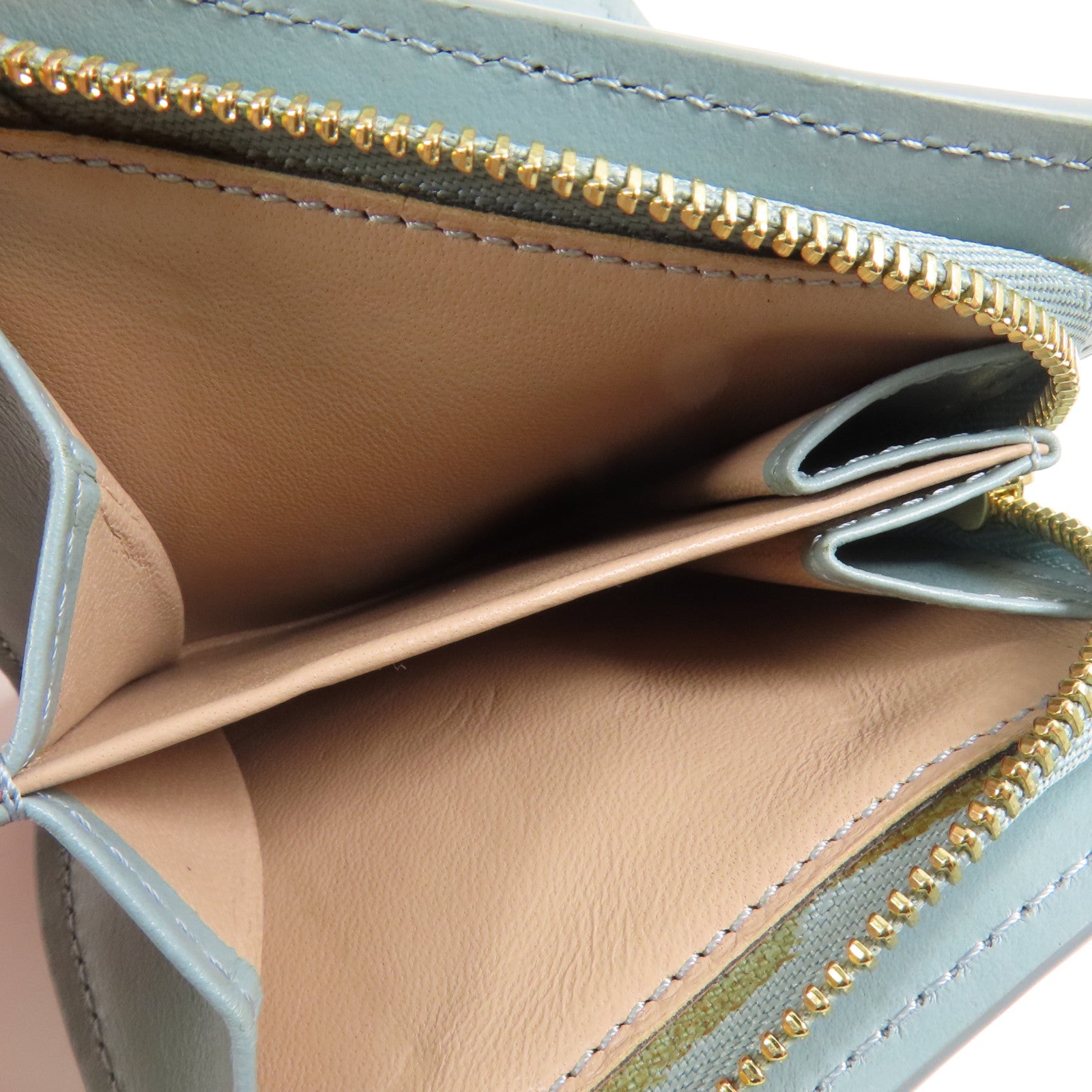 Chloe 牛皮皮革Wallet金扣錢包