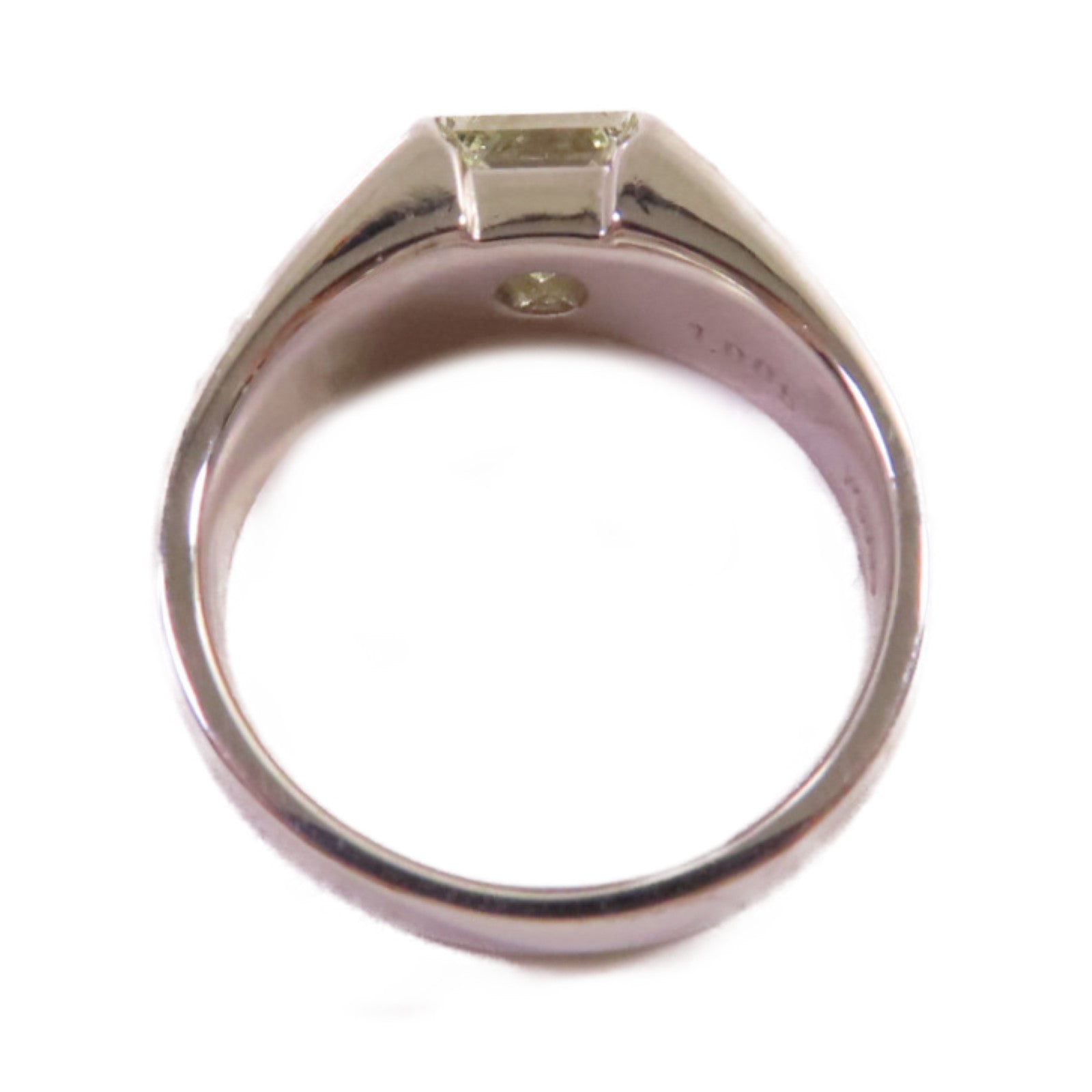 JEWELRY PT900鉑金/1.005ct鑽石/0.48ct鑽石Diamond Ring戒指US#5.75