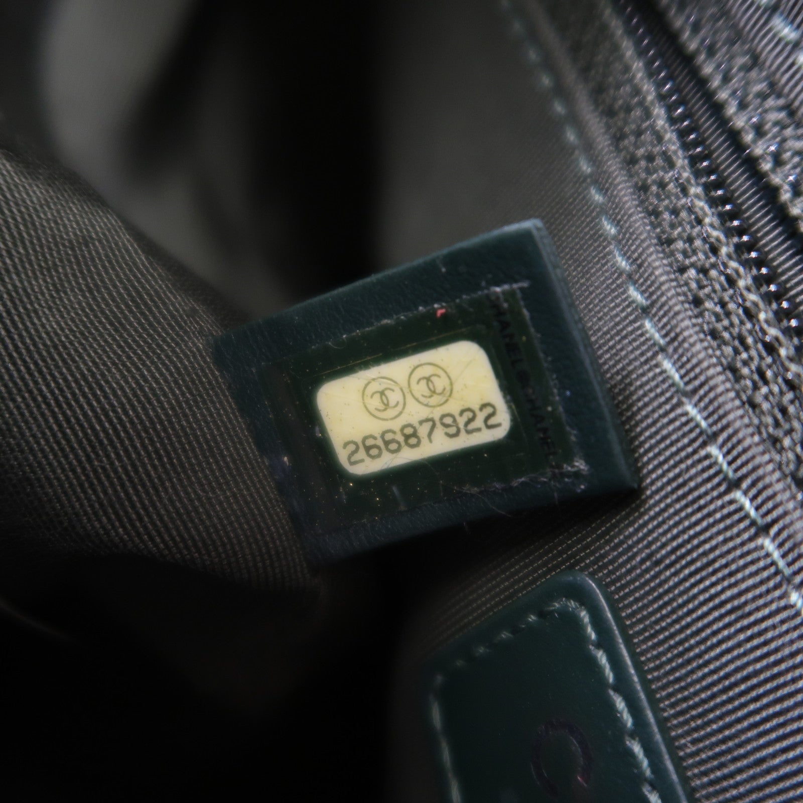 CHANEL 斜紋軟呢Gabrielle bag金扣/銀扣鏈帶肩背袋