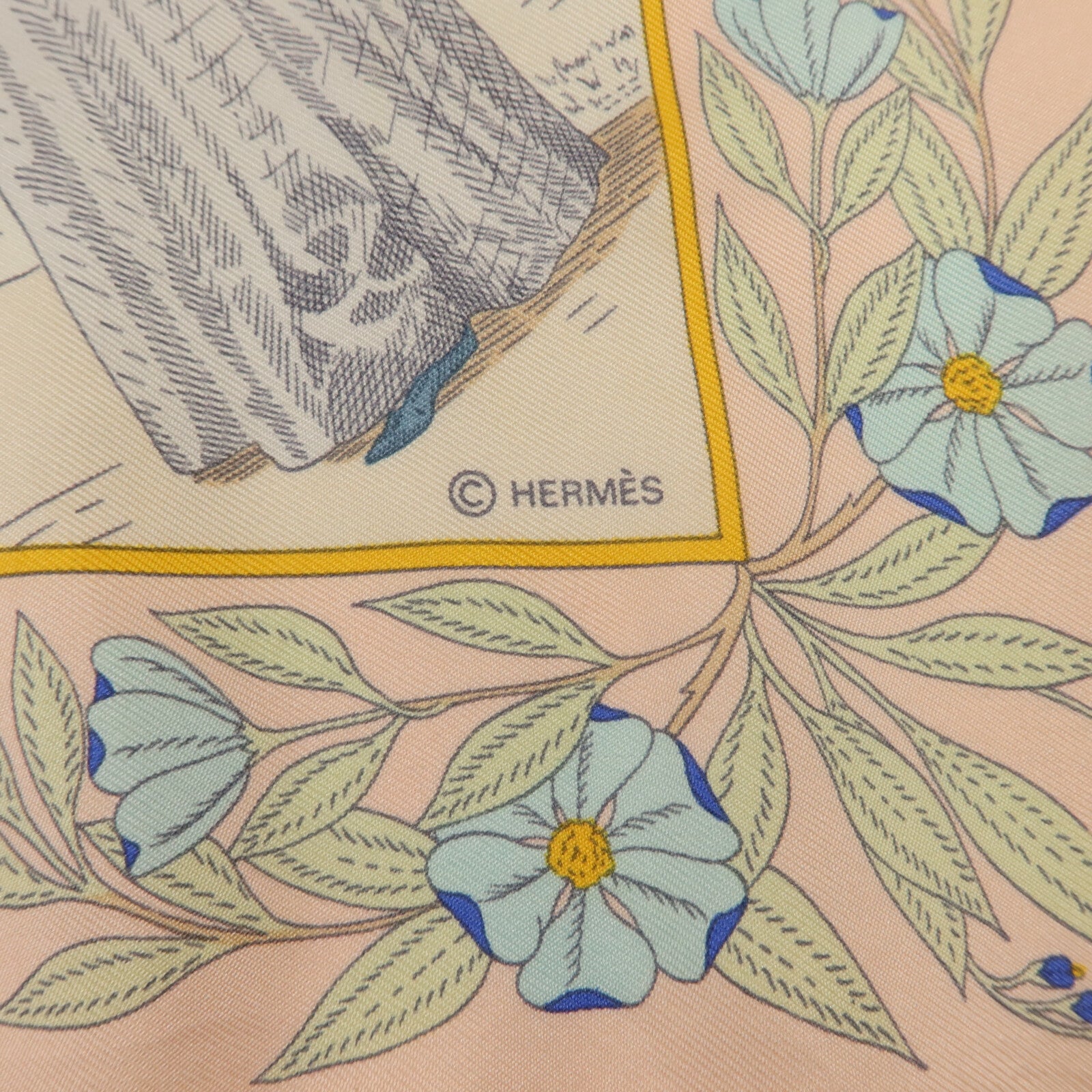 HERMES 絲質Scarf 90X90絲巾