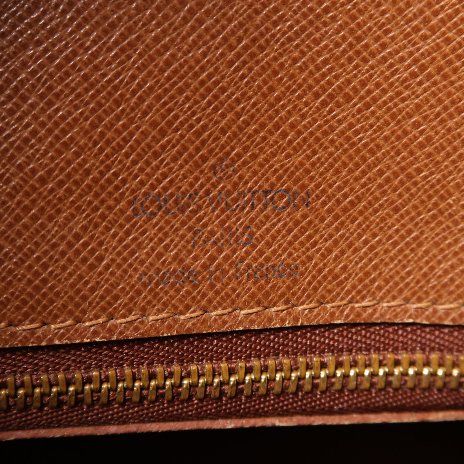 LOUIS VUITTON Monogram Boulogne金扣肩背袋啡色