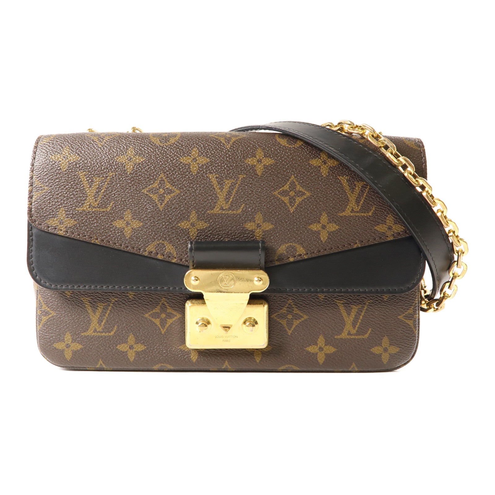 LOUIS VUITTON 【激減優惠】Monogram Marceau金扣肩背袋棕色