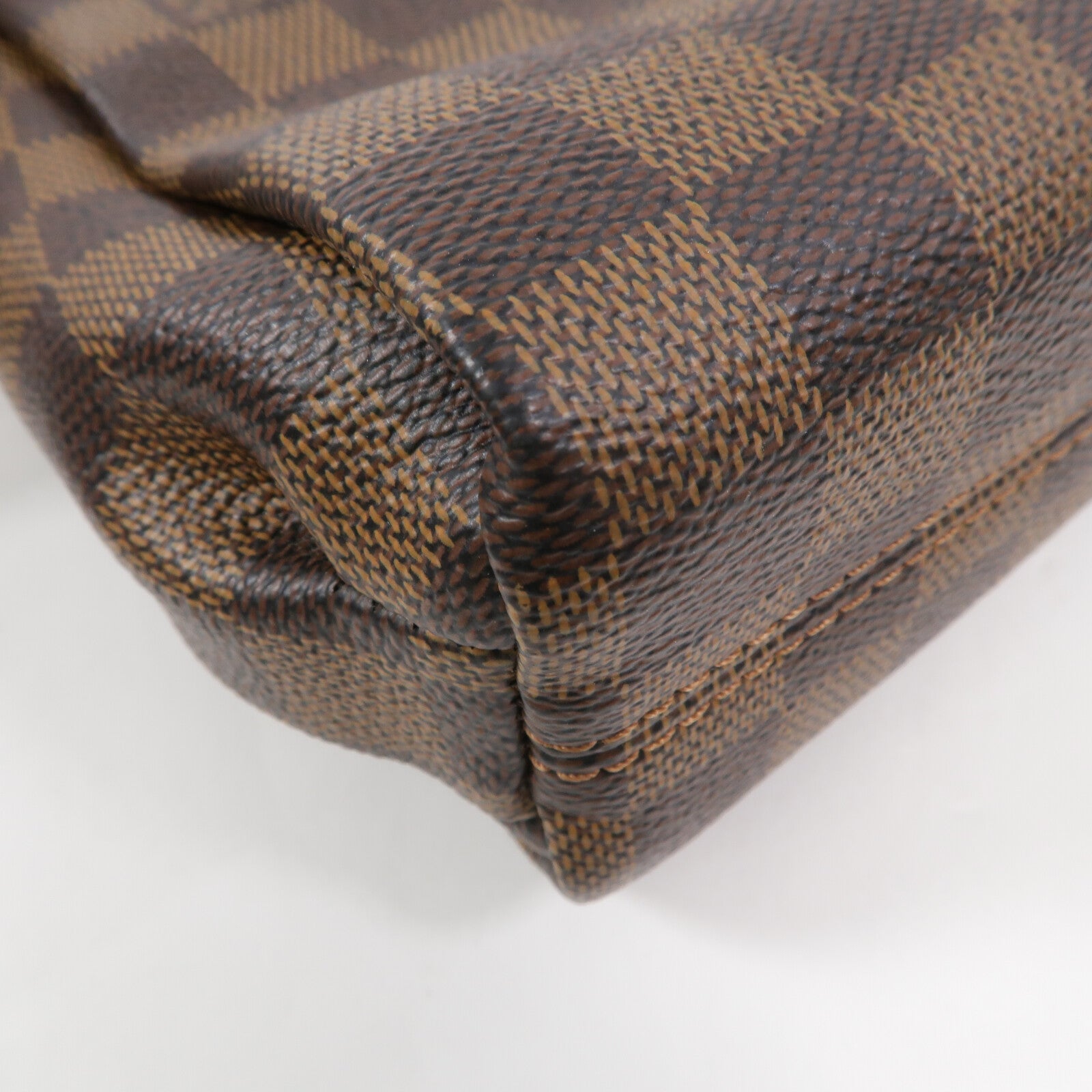 LOUIS VUITTON Damier Croisette金扣手挽肩背兩用袋