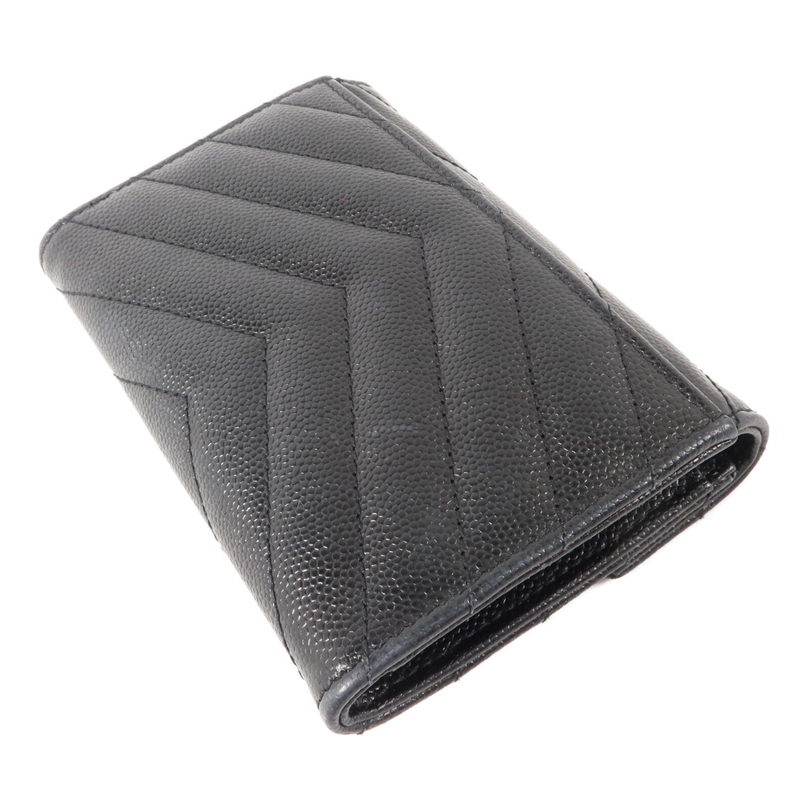 SAINT LAURENT 牛皮皮革Cassandre Matelasse Small Wallet錢包