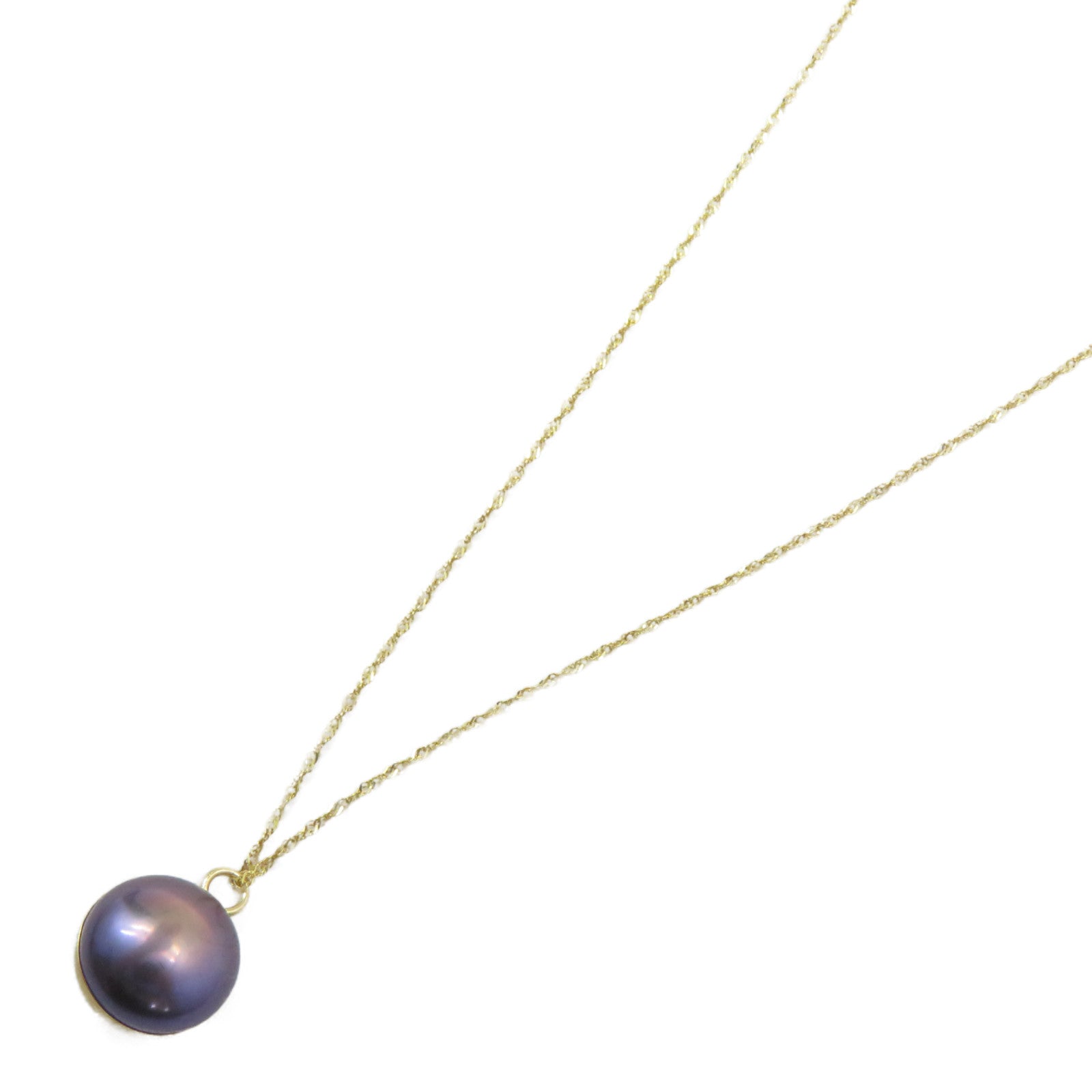 JEWELRY 14K黄金Necklace珍珠項鍊紫色