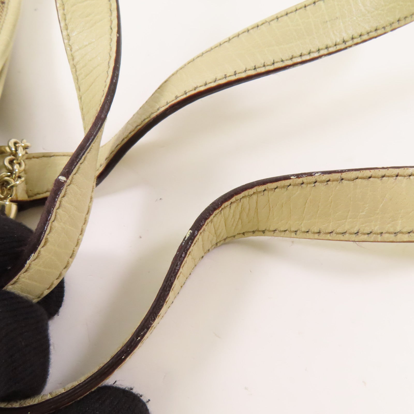 GUCCI 帆布Shouder Bag金扣肩背袋