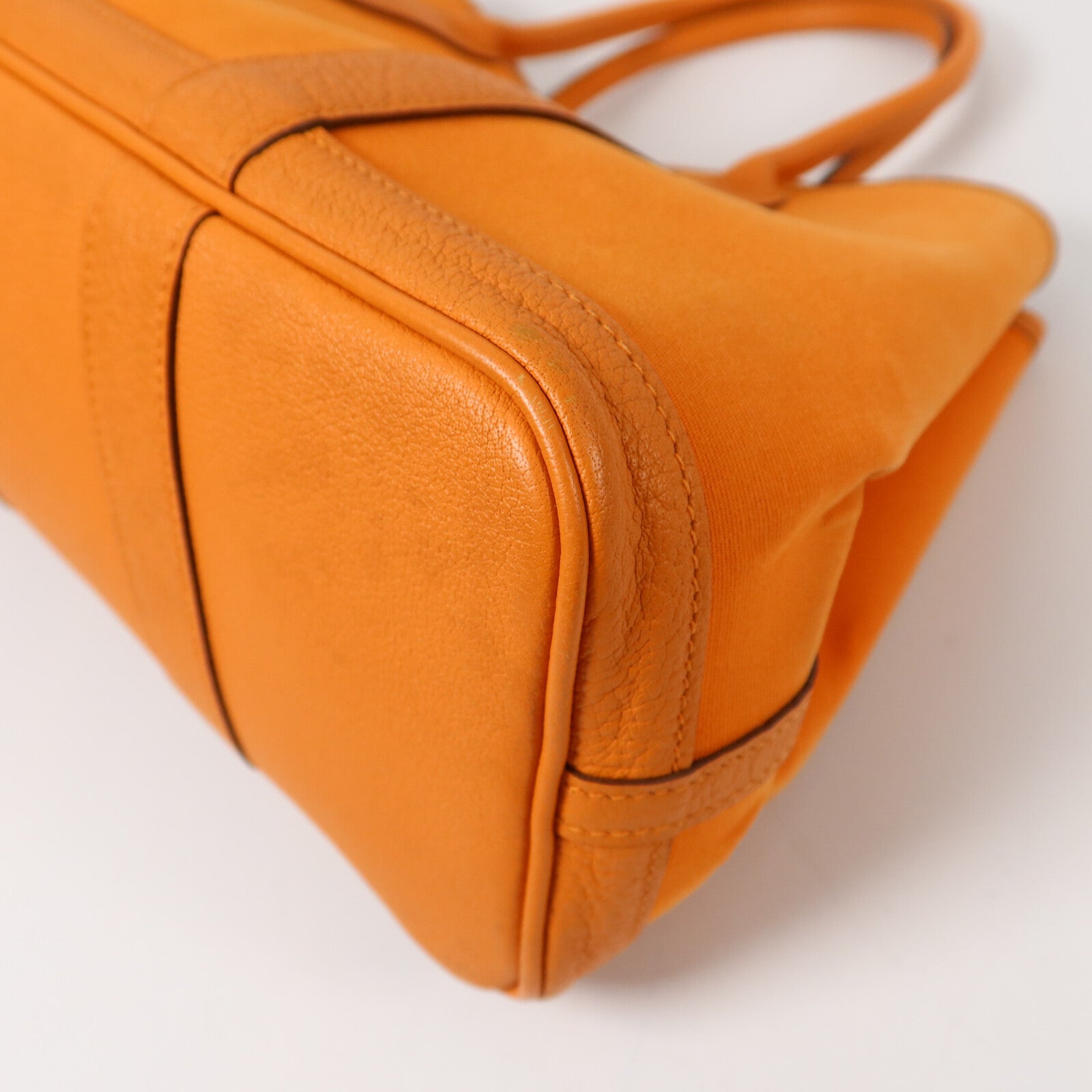 HERMES 帆布Garden Party TPM手挽袋Orange