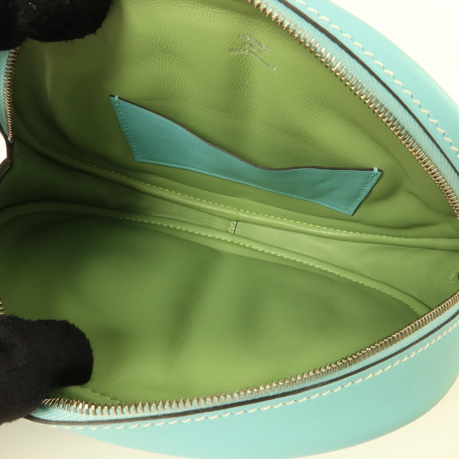 HERMES Swift皮革In The Loop Belt Bag肩背袋Bleu Atoll