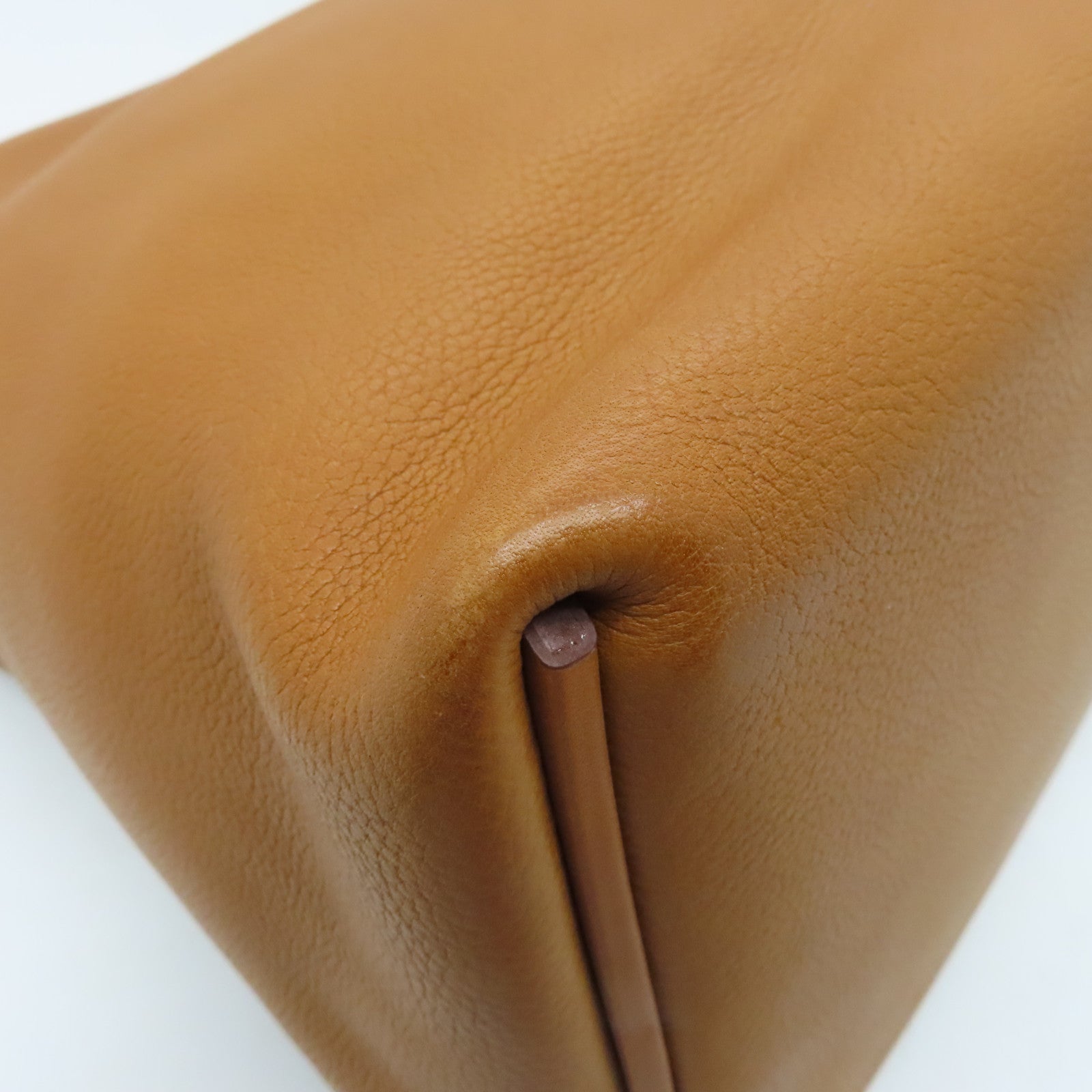 HERMES Barenia Leather 24/24 35cm Gold Buckle Handle Bag Brown