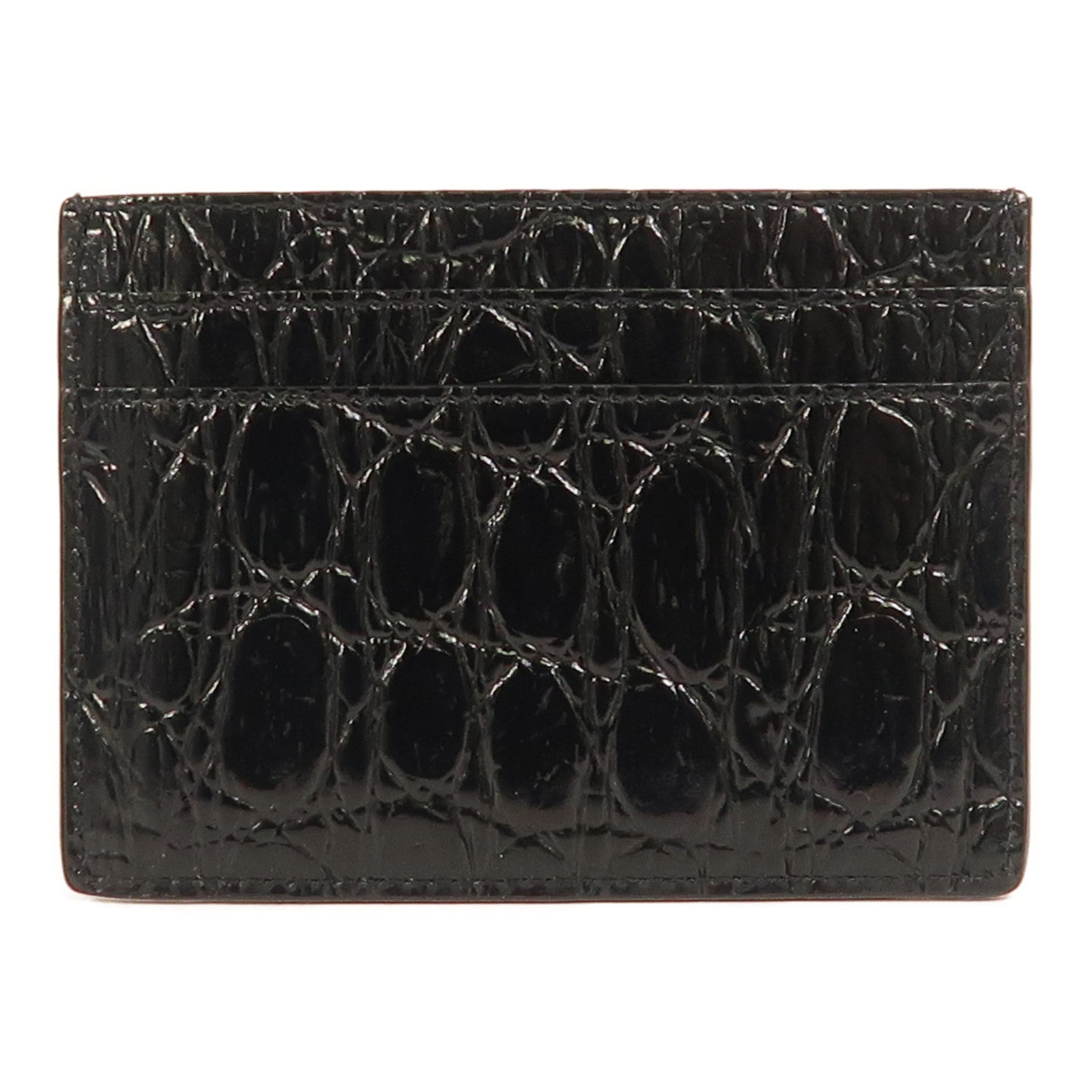 SAINT LAURENT 牛皮皮革Card Case金扣卡片套