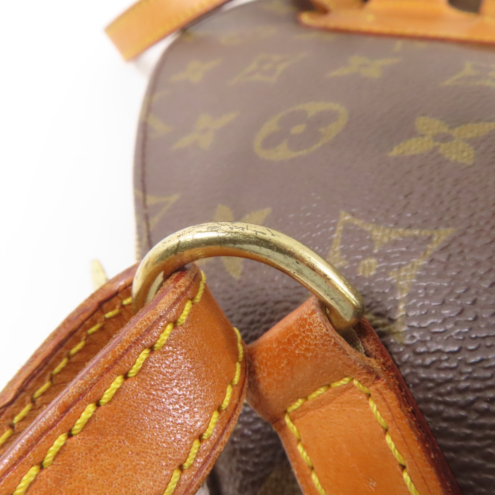 LOUIS VUITTON Monogram Ellipse Sac A Dos Backpack金扣背包棕色