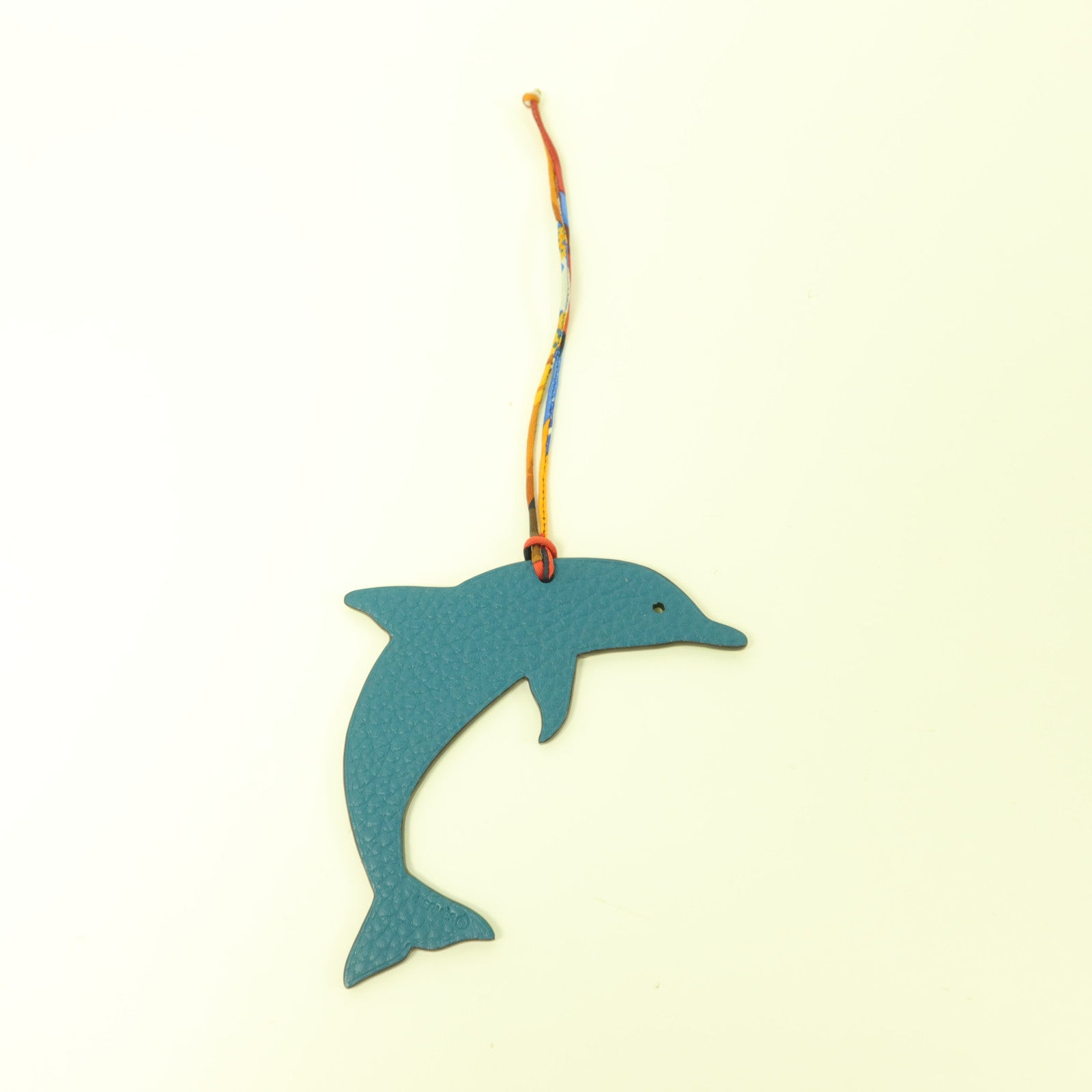 HERMES Epsom/Togo皮革Petit H Dolphin掛飾