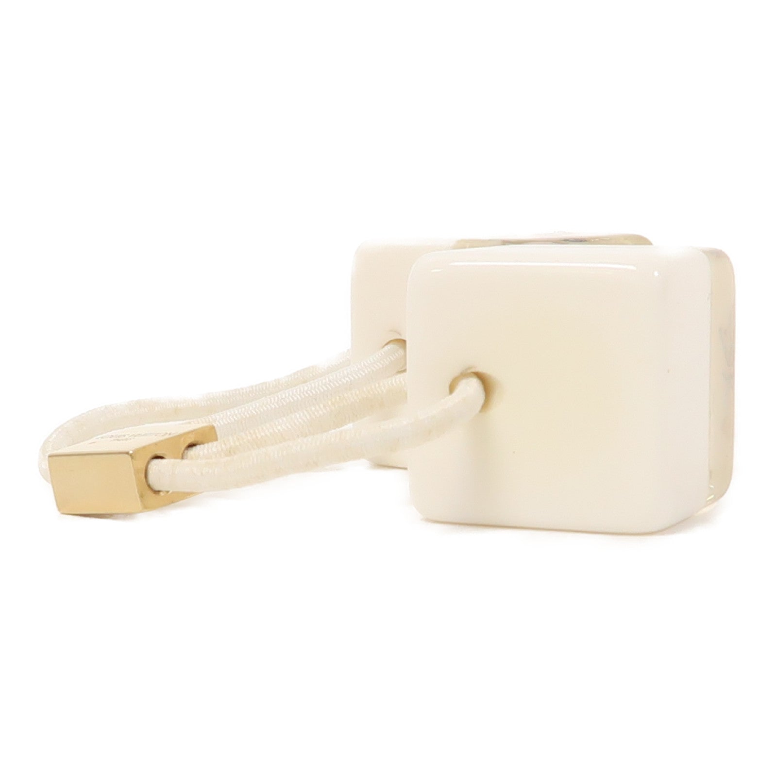 LOUIS VUITTON PVC Hair Cube髮飾白色